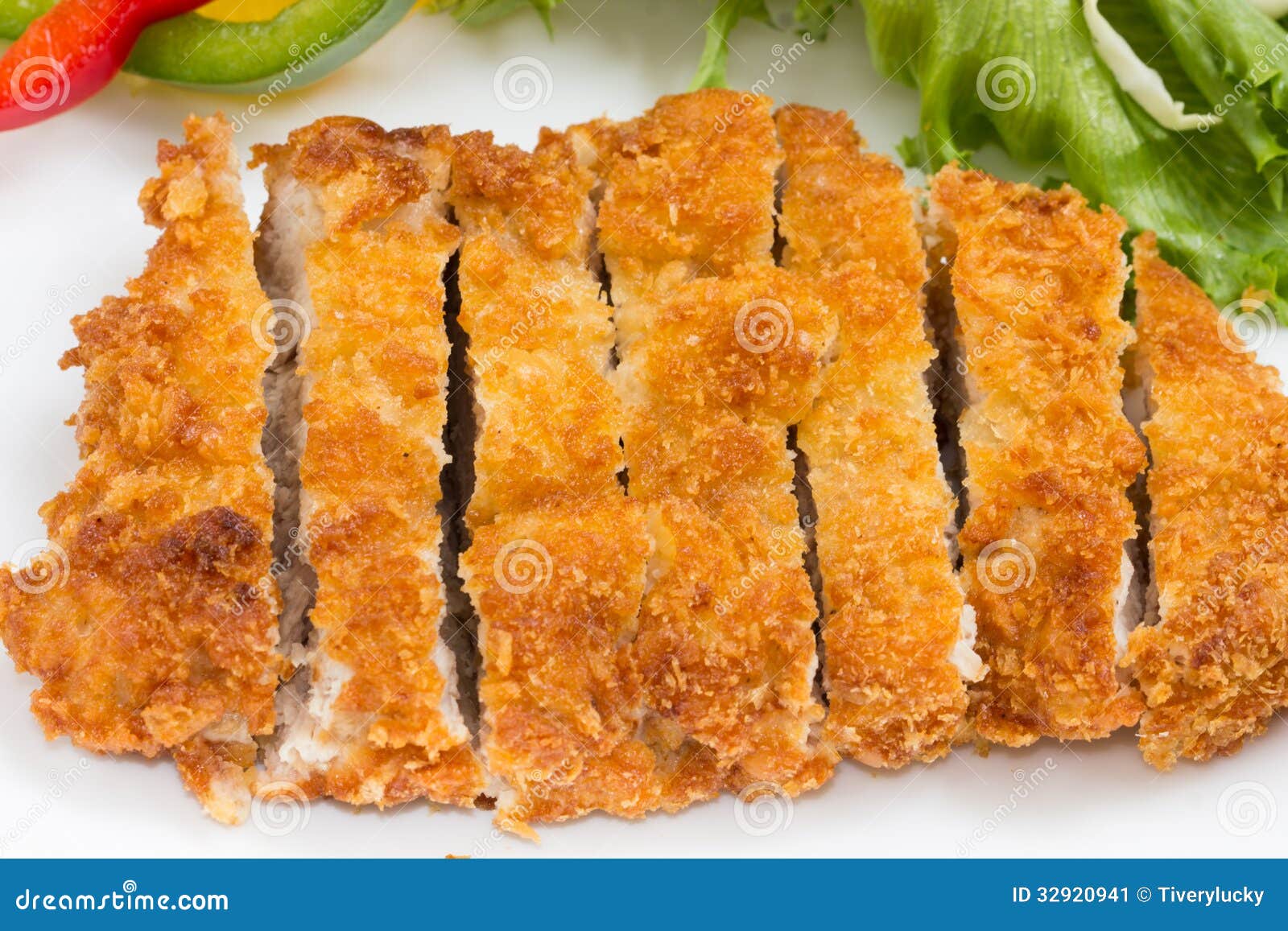 Japanese fried pork stock image. Image of dining, meat 32920941