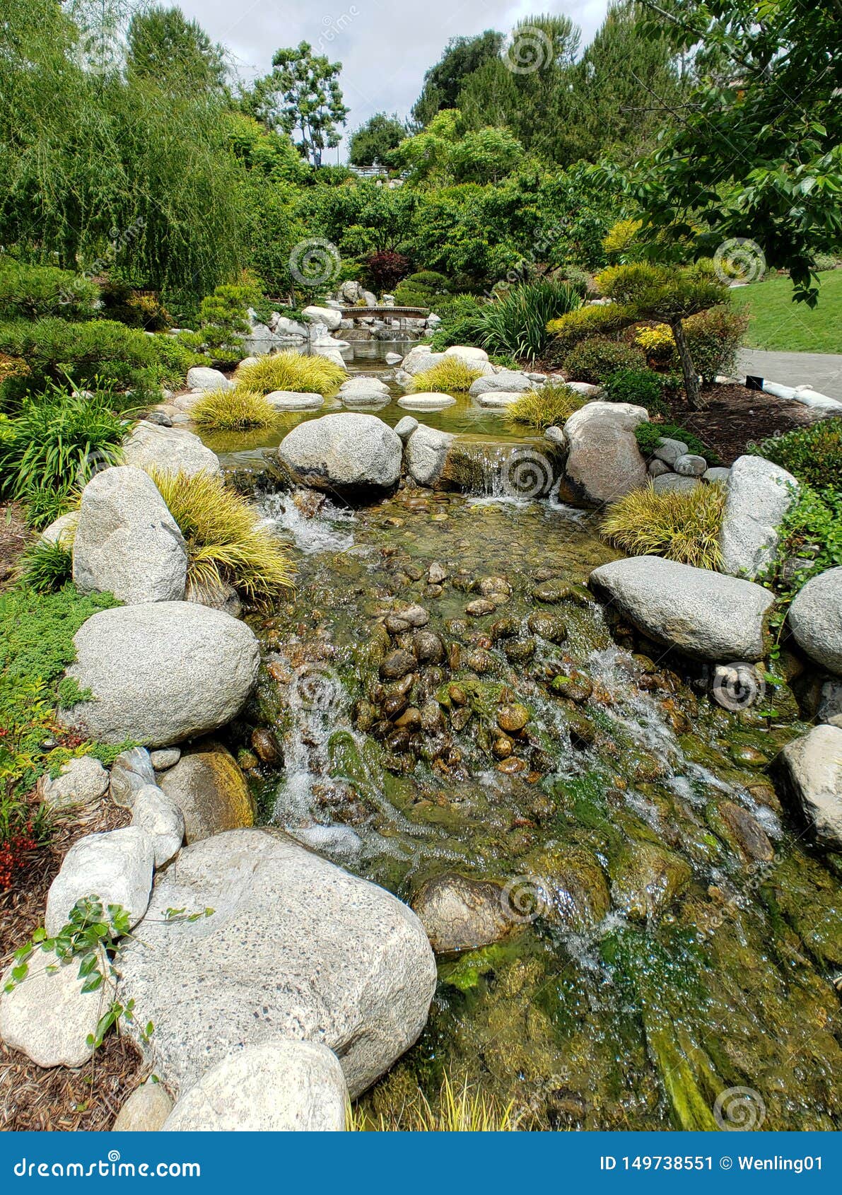 Nice Japanese Friendship Garden In Balboa Park San Diego Stock