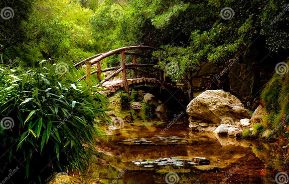 Japanese garden stock image. Image of outside, garden - 25333105