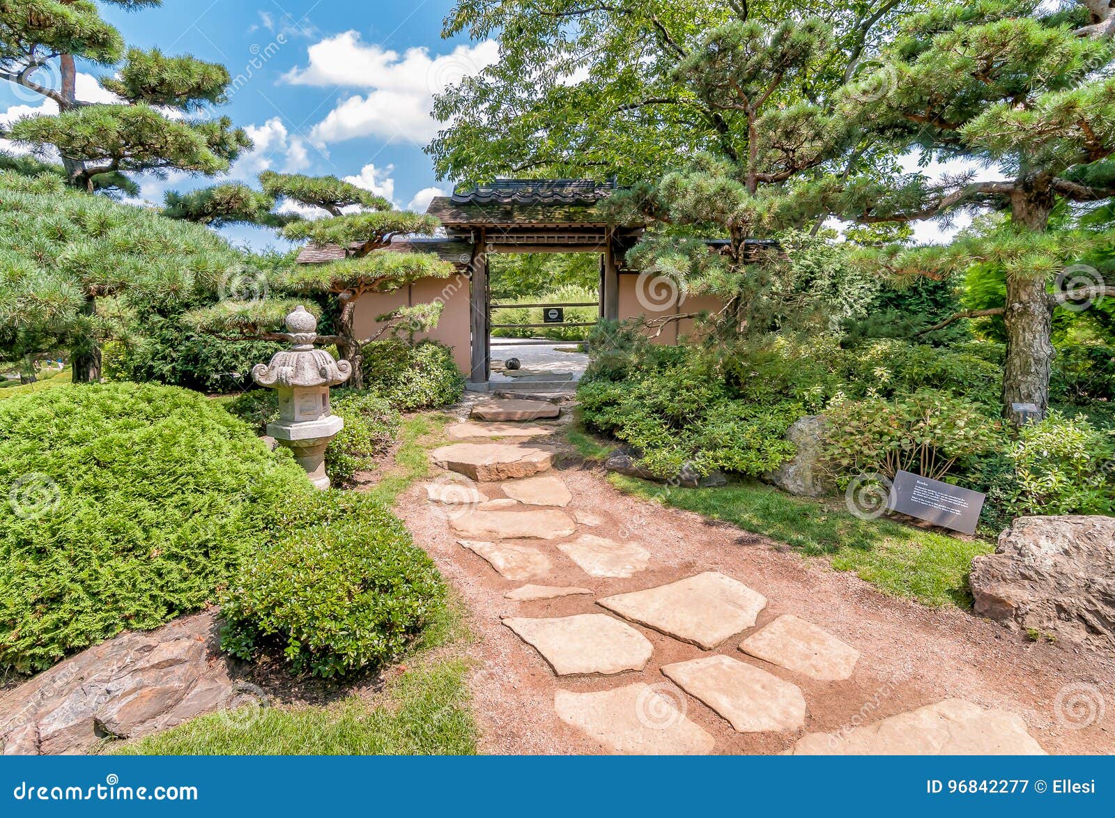 Japanese Garden At Chicago Botanic Garden Stock Image Image Of