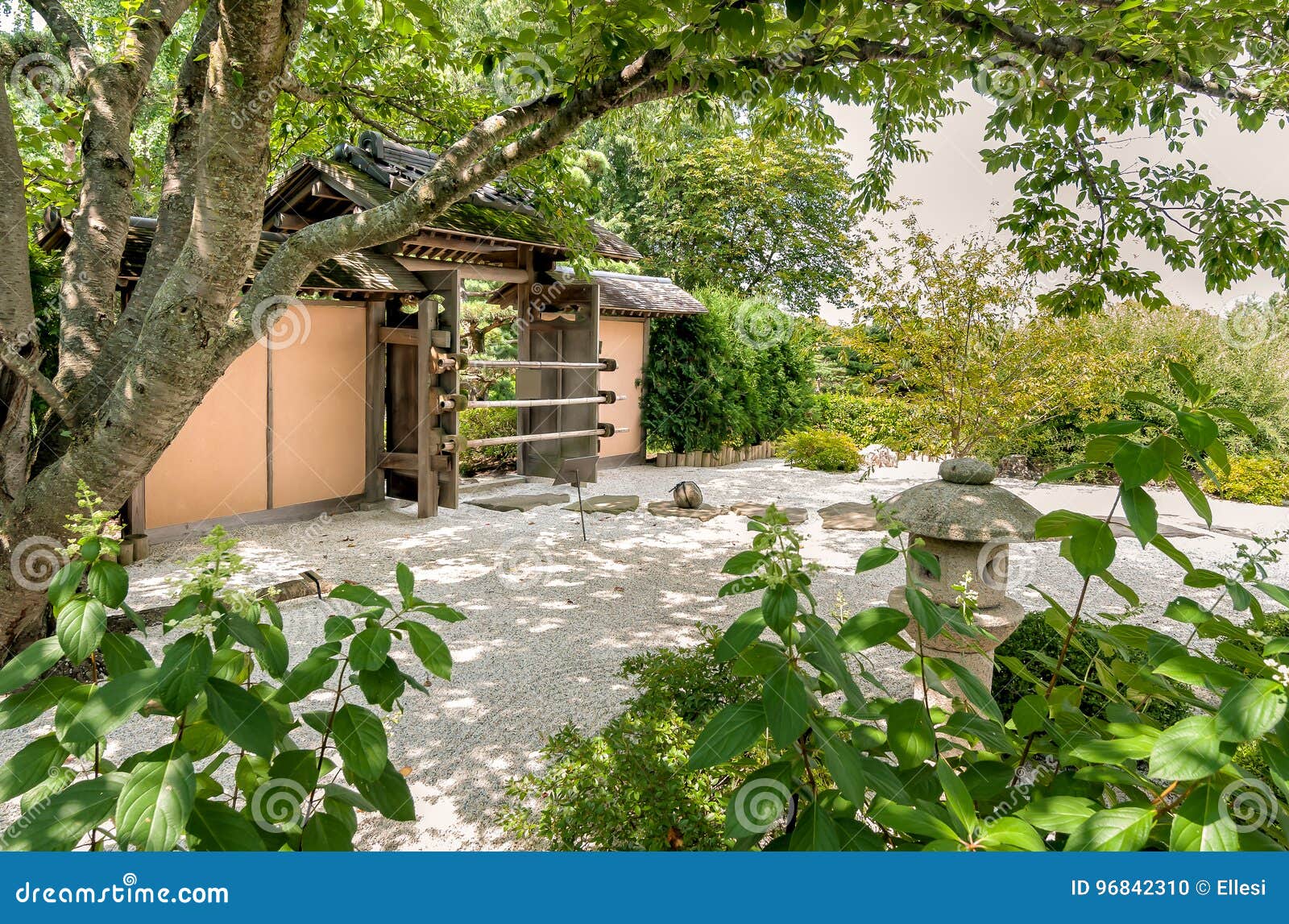 Japanese Garden At Chicago Botanic Garden Stock Photo Image Of