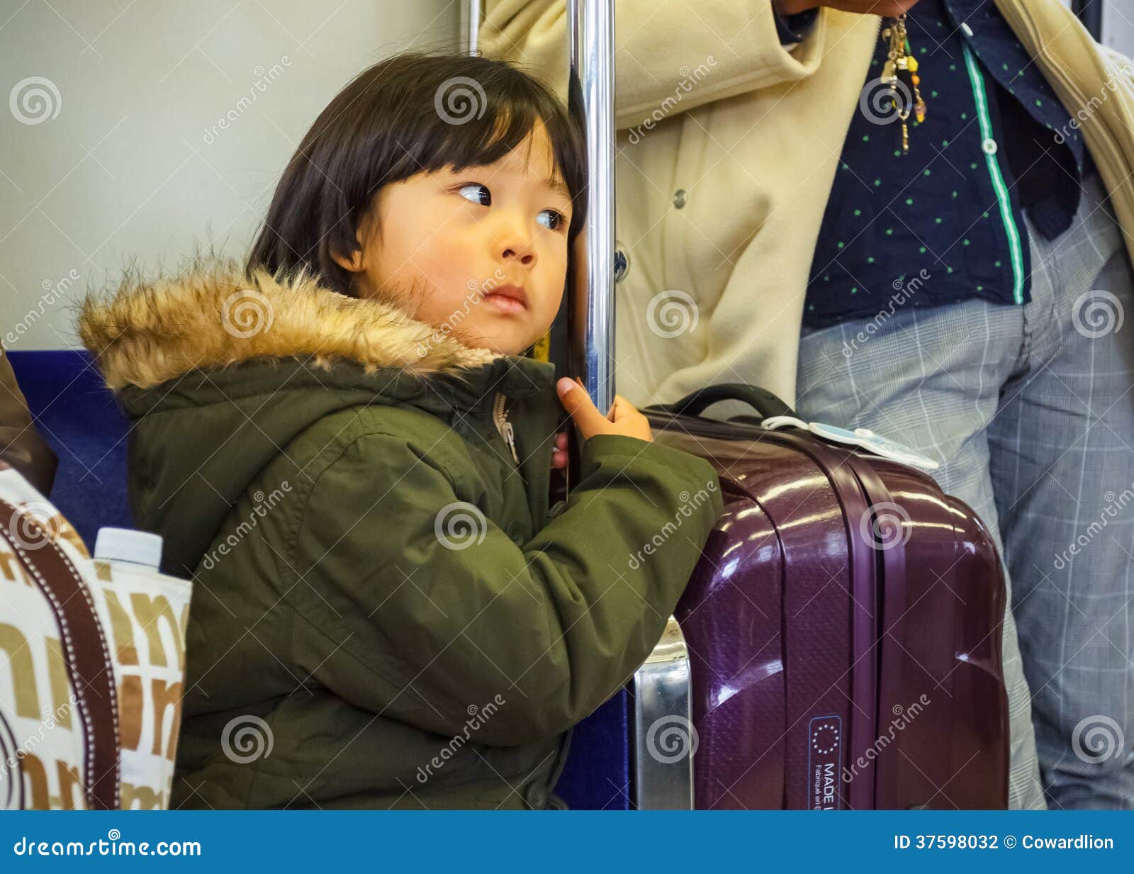 Japanese Girl On A Train Editorial Image 37598032 