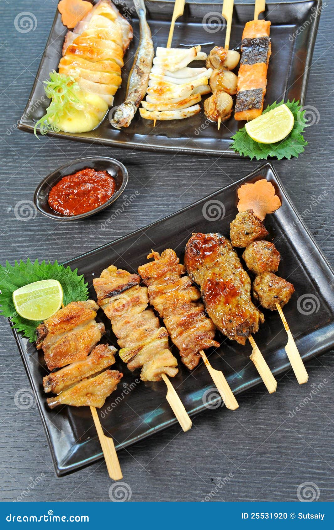 Japanese grilled food stock photo. Image of baked, asia 25531920