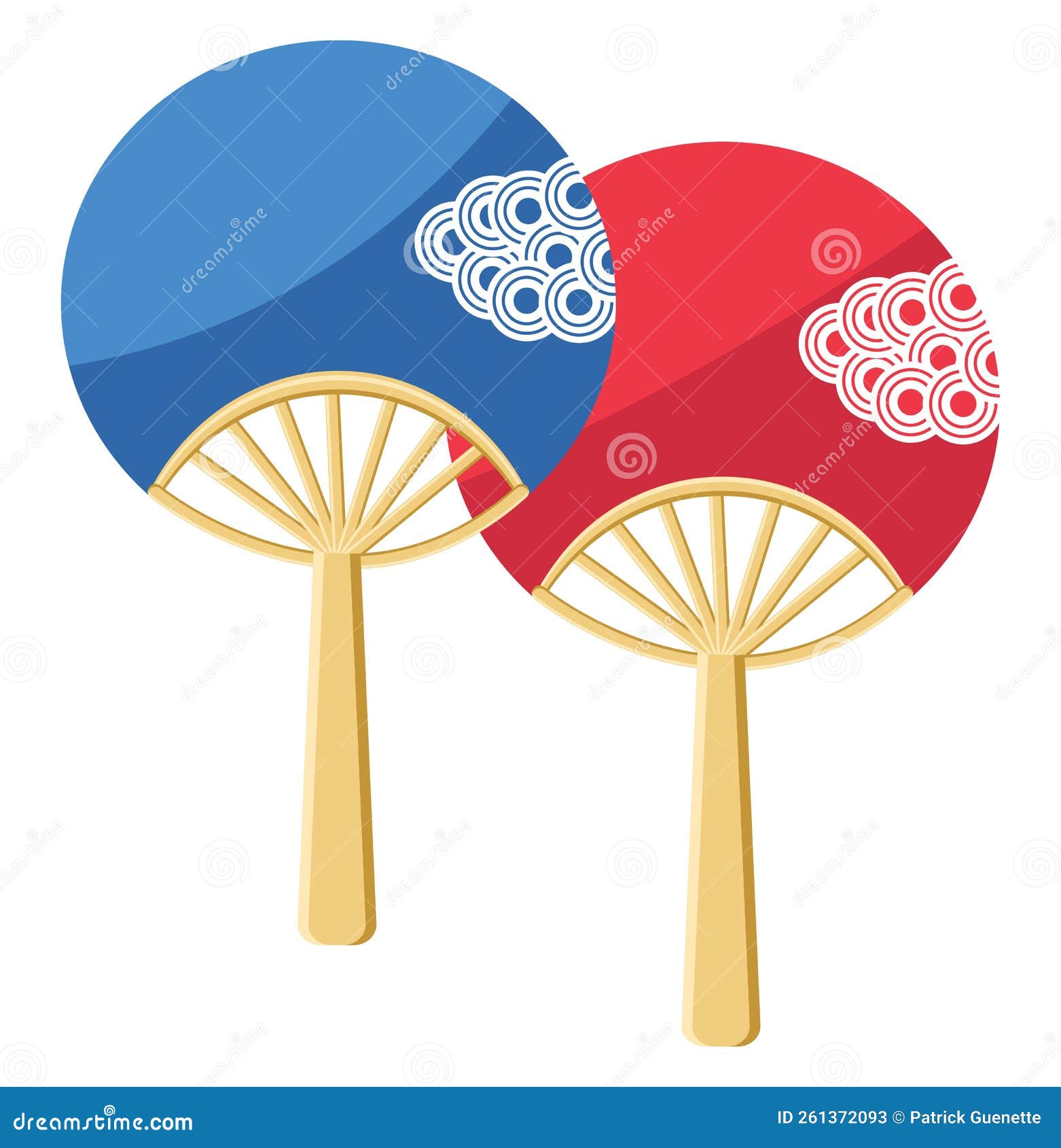 Japanese hand fan, icon stock vector. Illustration of wind 261372093