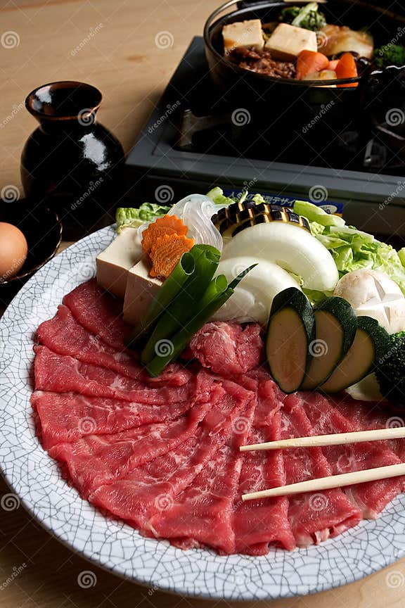 Japanese hot pot dish. stock photo. Image of grill, china 16249976