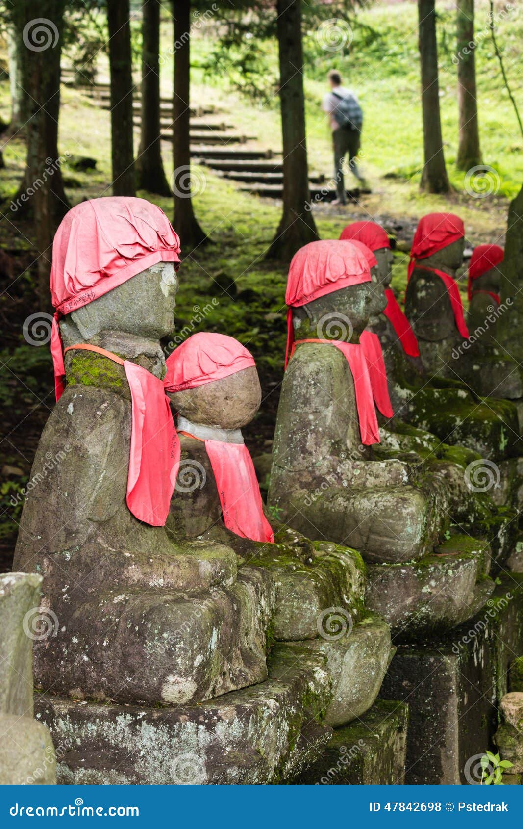 Japanese jizo statues stock photo. Image of divinity 47842698