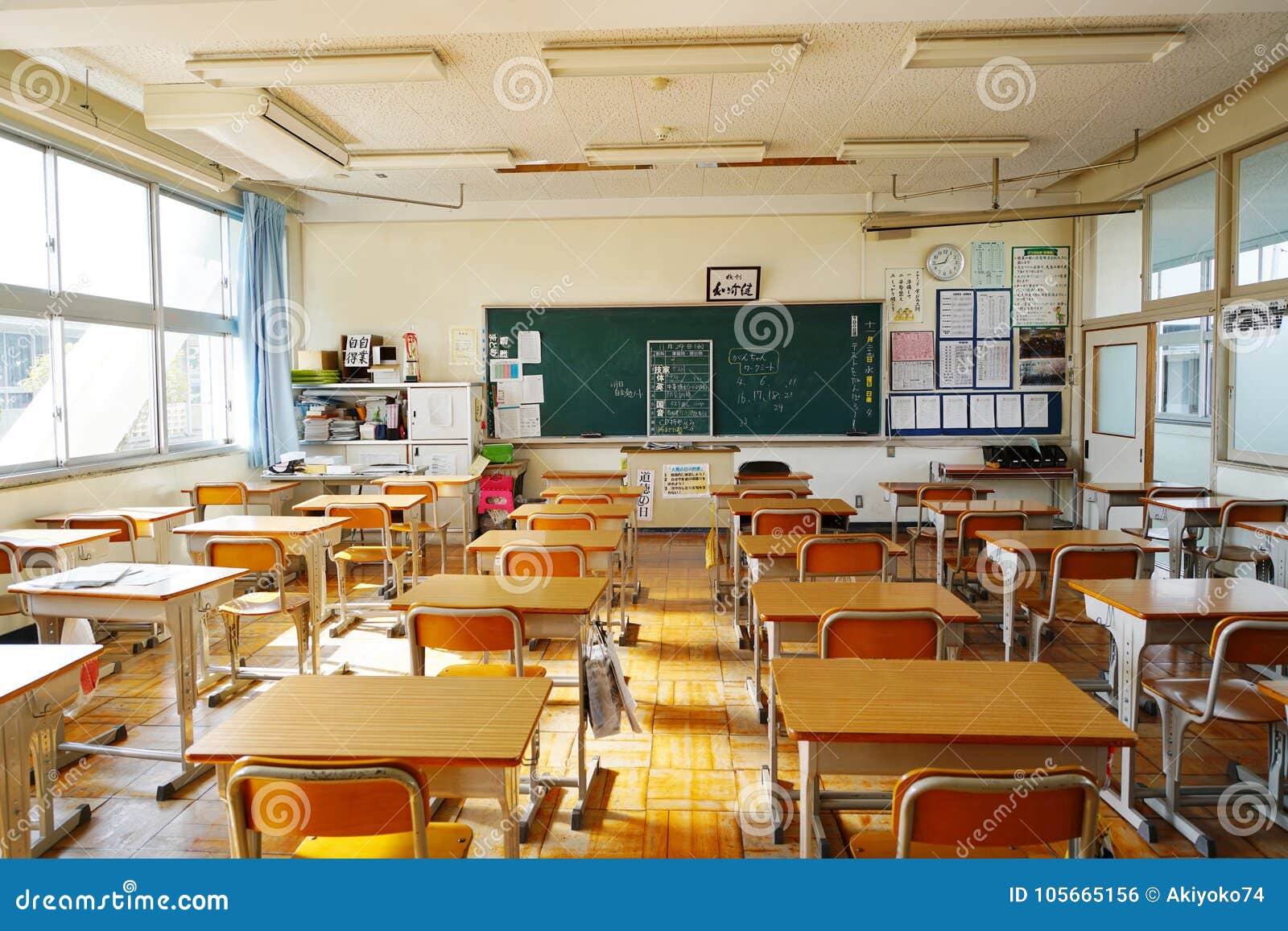 japanese high school classroom