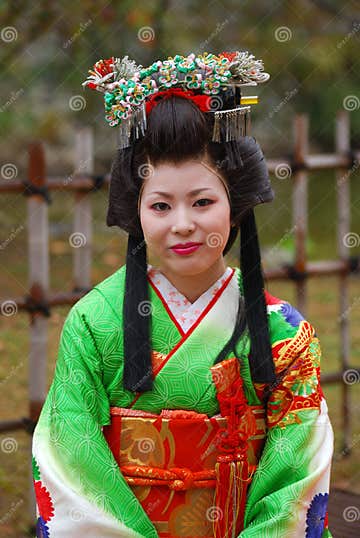 Japanese Lady in Kimono, Himeji, Japan Editorial Stock Photo - Image of ...