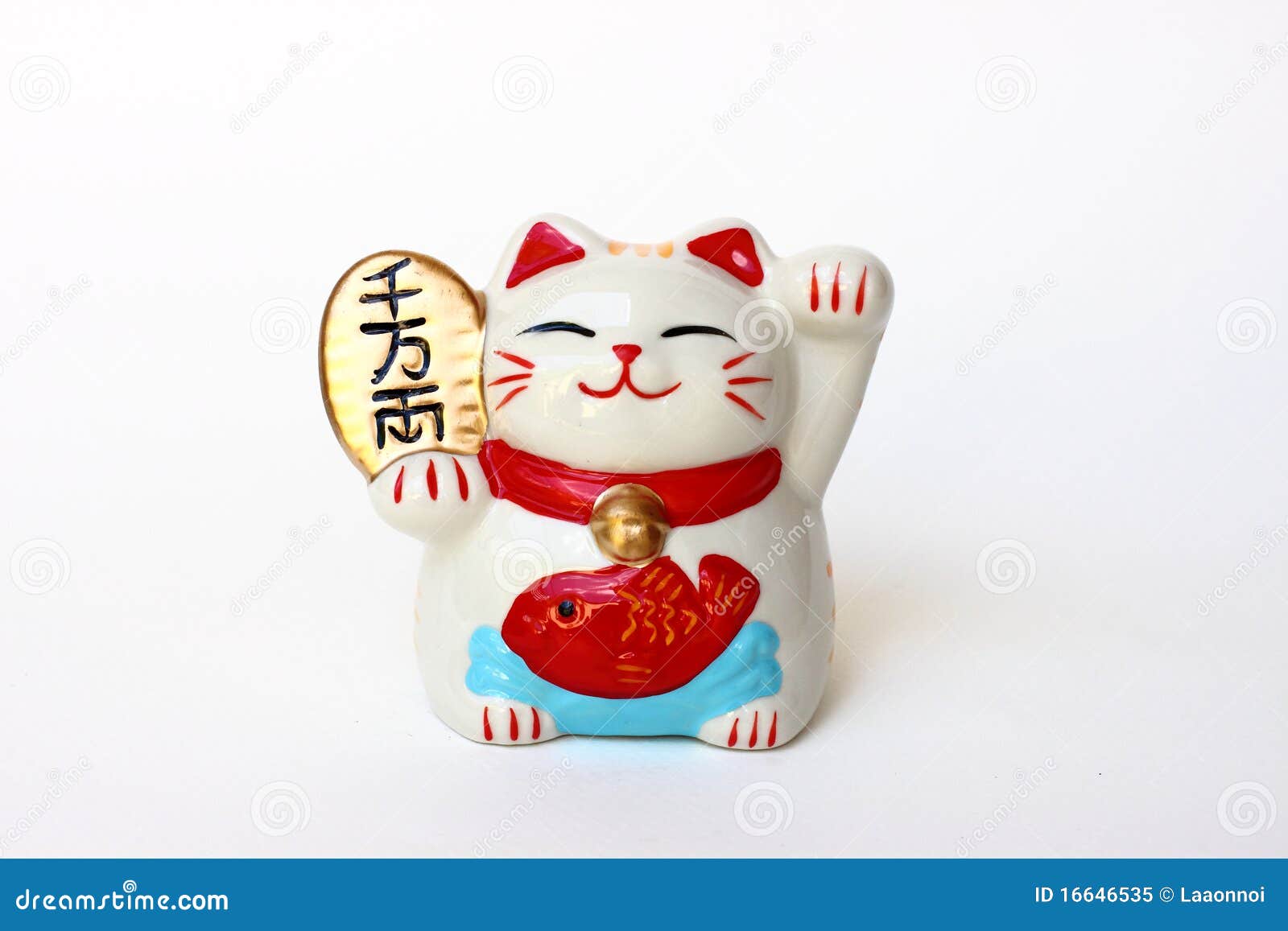 Japanese lucky cat stock image. Image of figurine, object 16646535