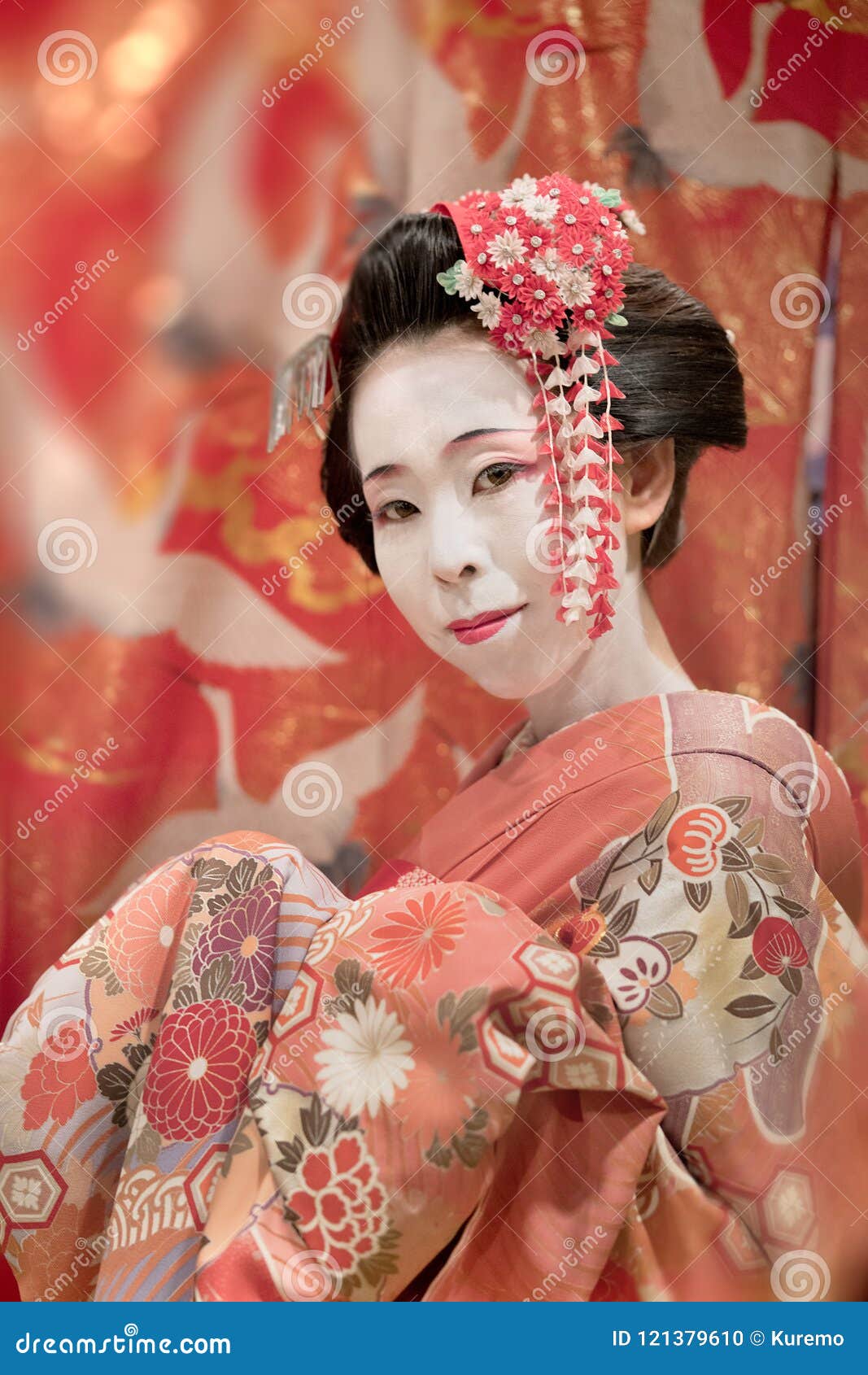 A woman dressed in the | Stock Photo