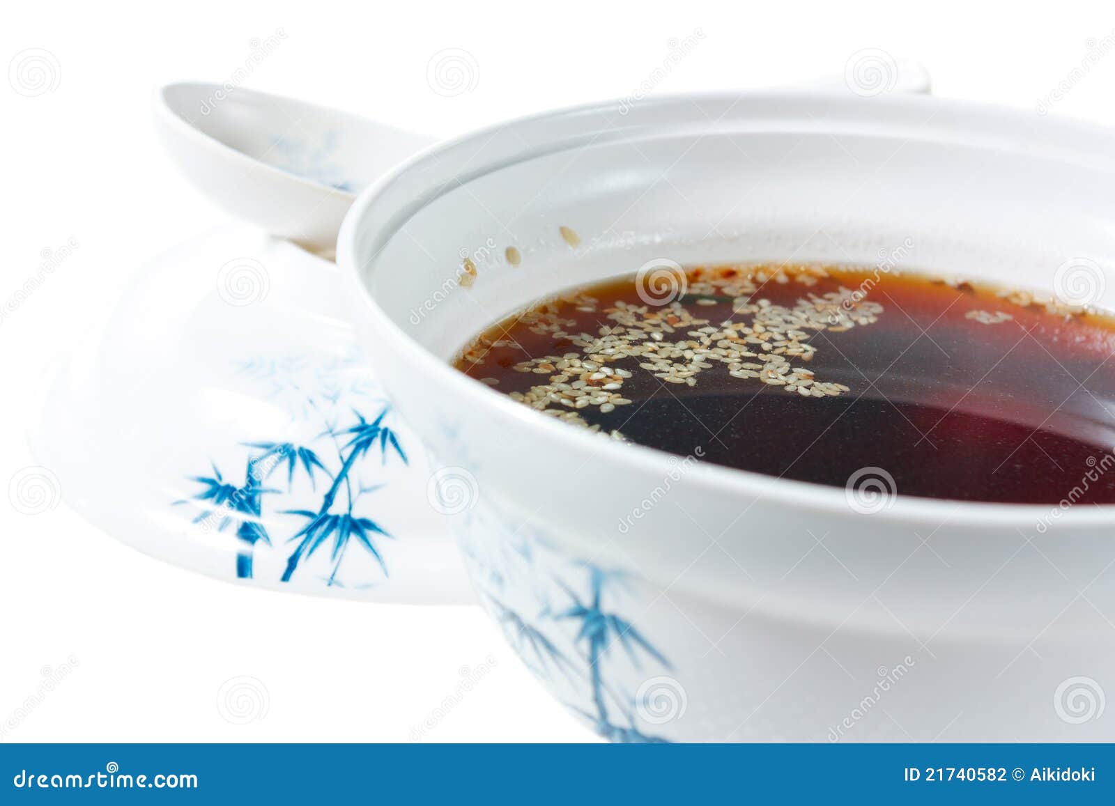 Japanese Miso Soup with Sesame Seeds Stock Photo Image of japanese