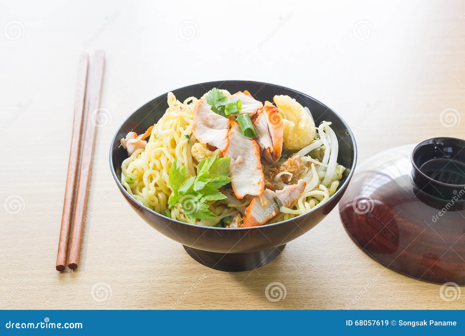 Japanese Noodle on Kitchen Table Stock Image Image of cultural, kitchenware 68057619