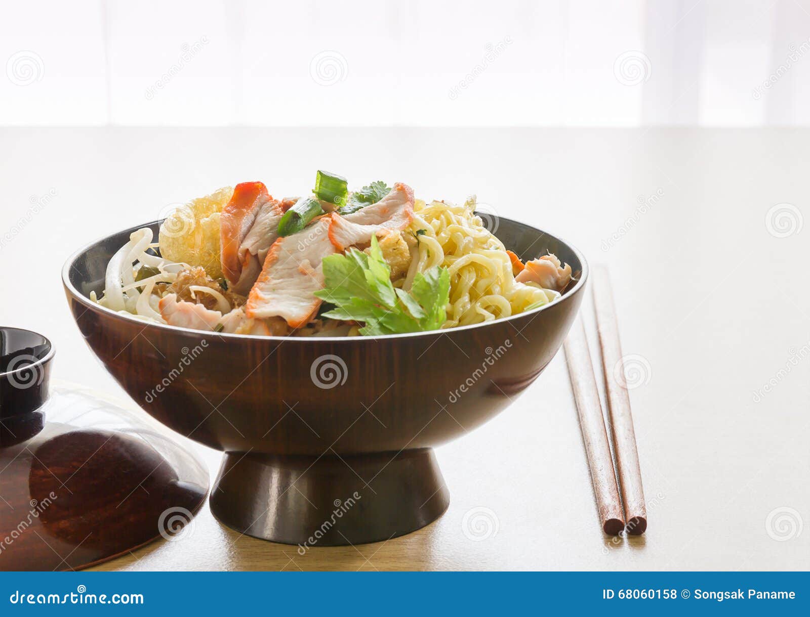 Japanese Noodle on Kitchen Table Stock Photo Image of gourmet, asia 68060158