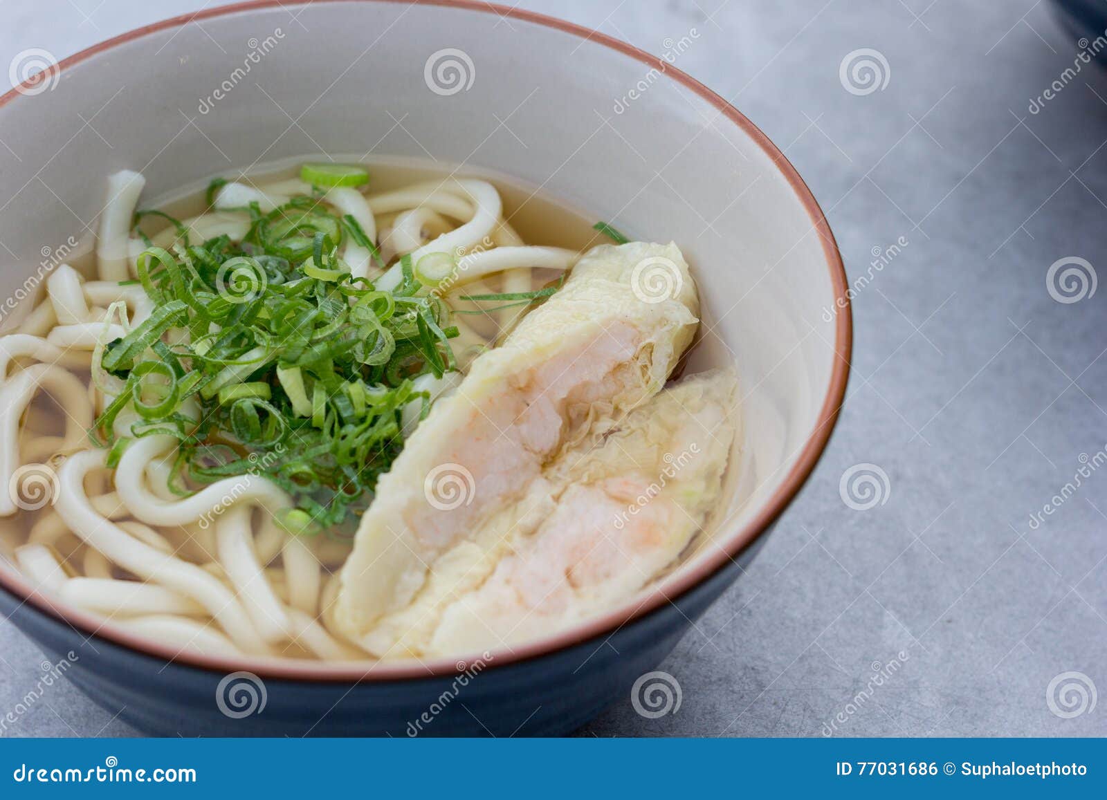 Japanese noodles with soup stock photo. Image of bowl 77031686