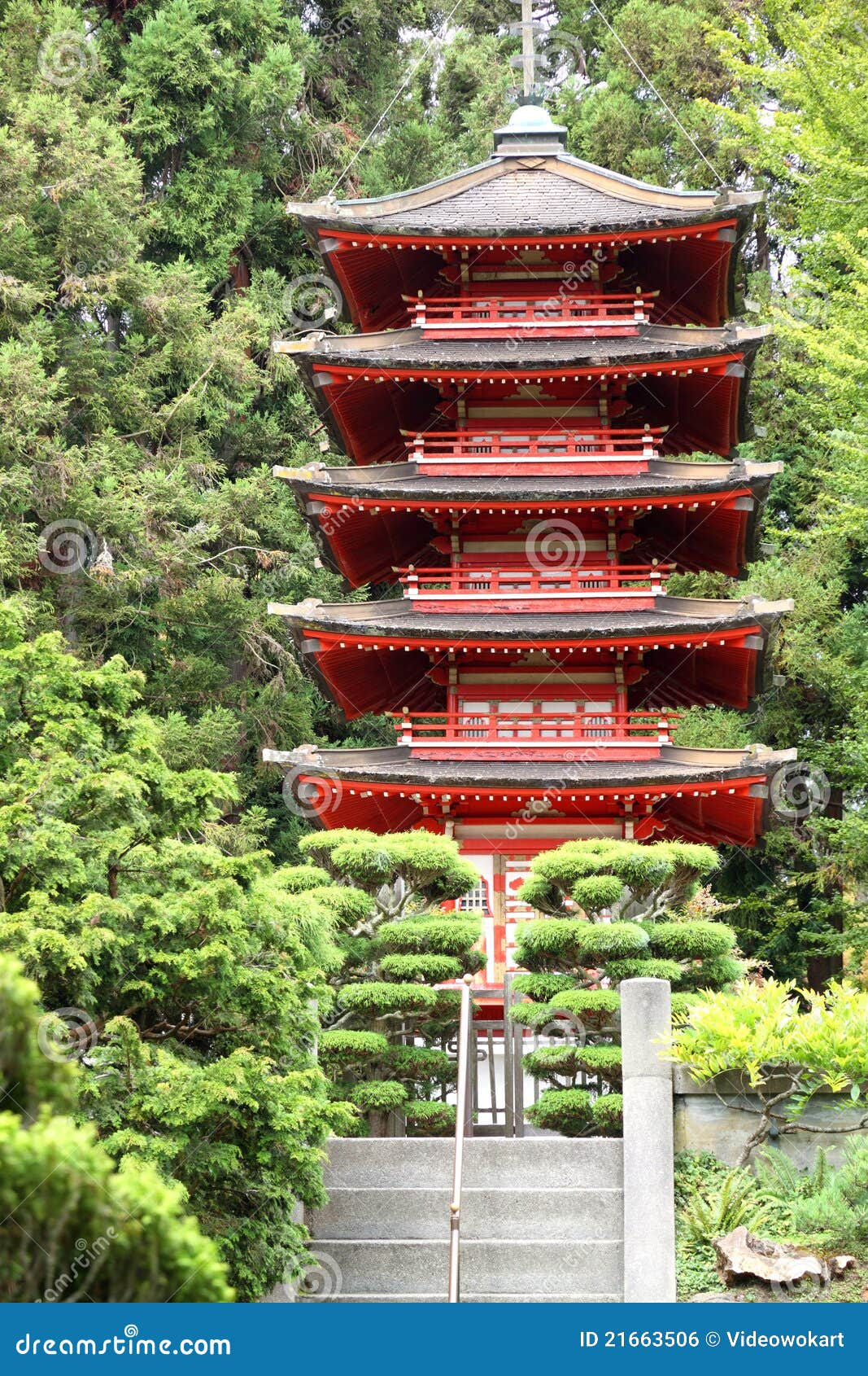 Japanese pagoda stock photo. Image of building, nature - 21663506