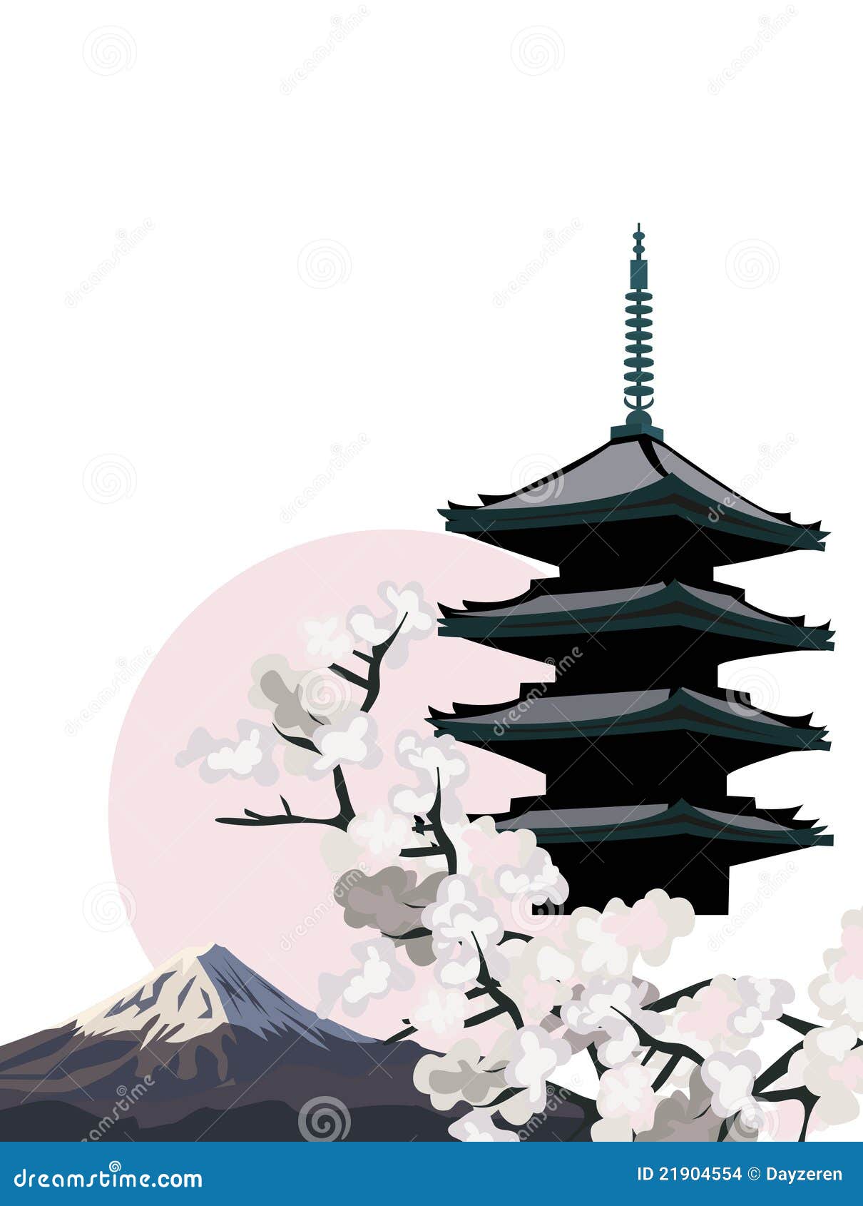 Japanese Pagoda Stock Images - Image: 21904554