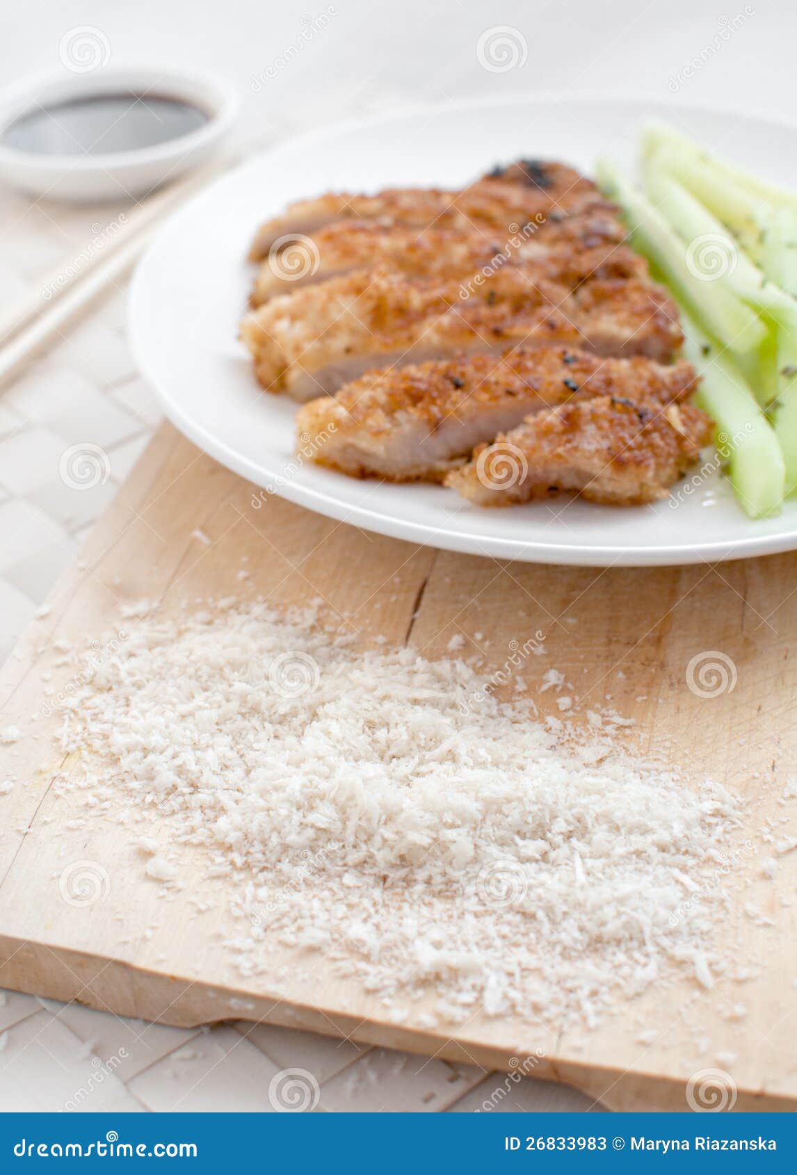 Japanese Panko Breadcrumbs for Fried Pork Stock Image Image of sauce