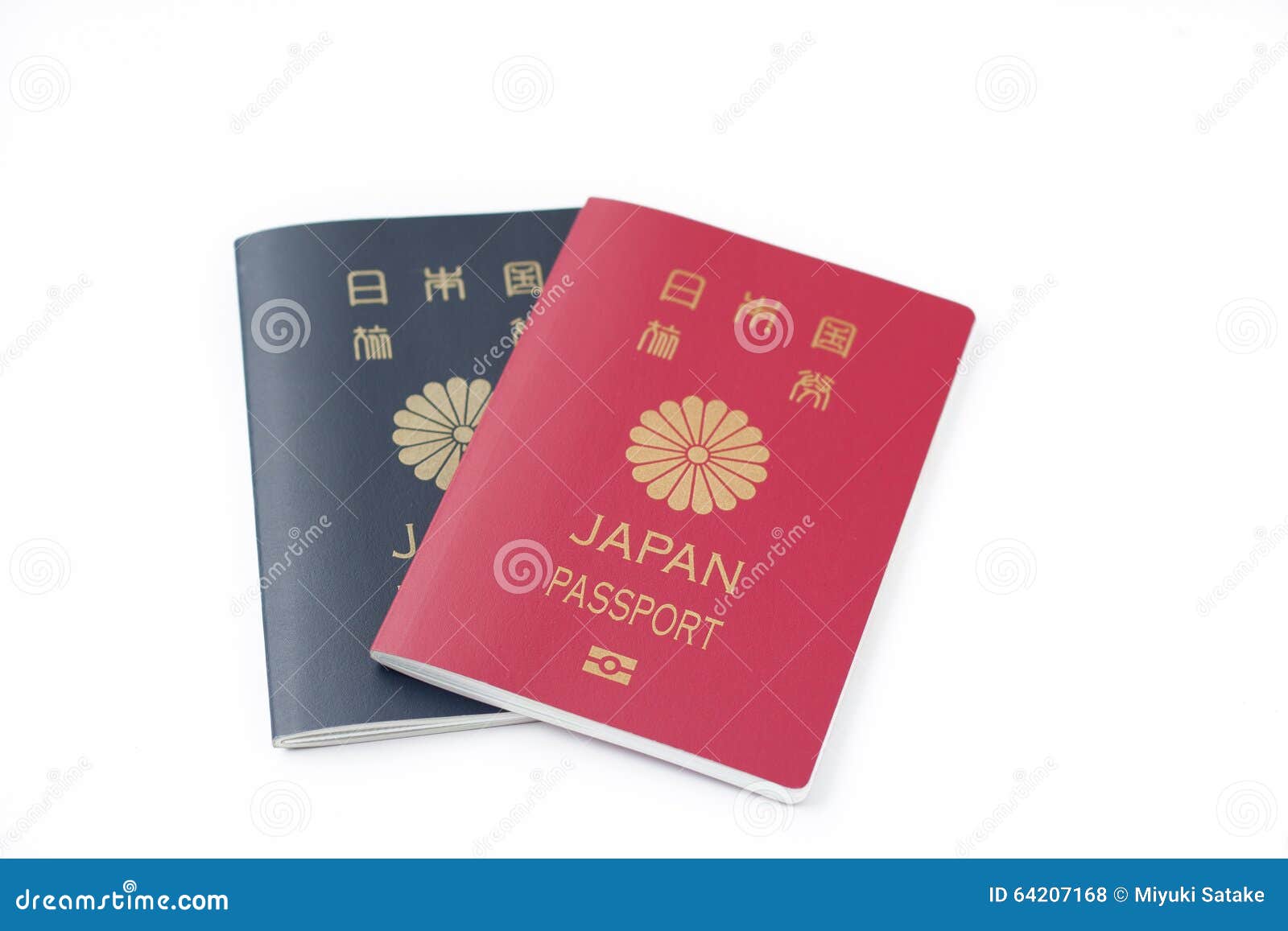 Japanese Passport on White Isolate Background Stock Photo Image of