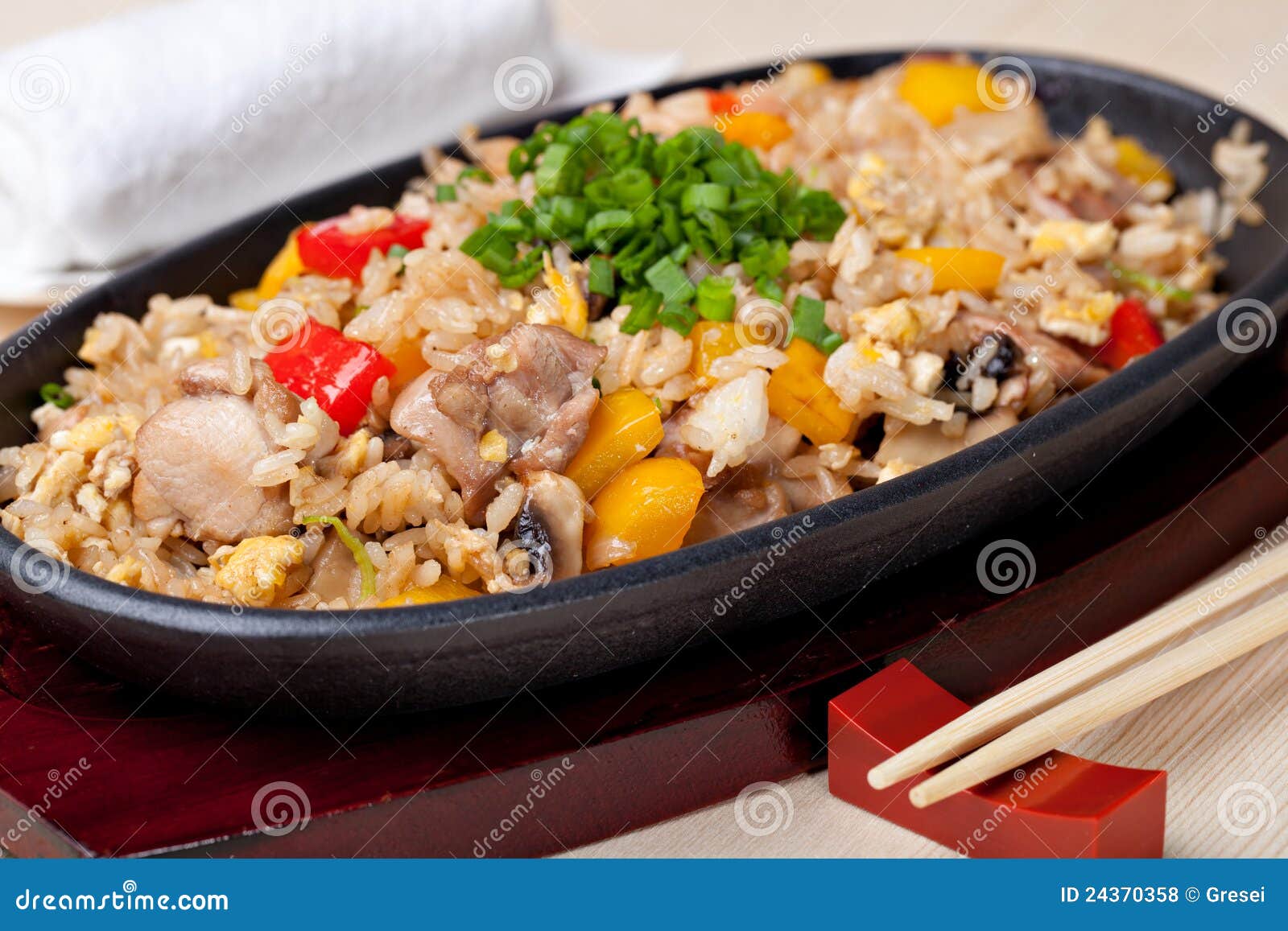 Japanese pilaf stock photo. Image of appetizing, dish 24370358