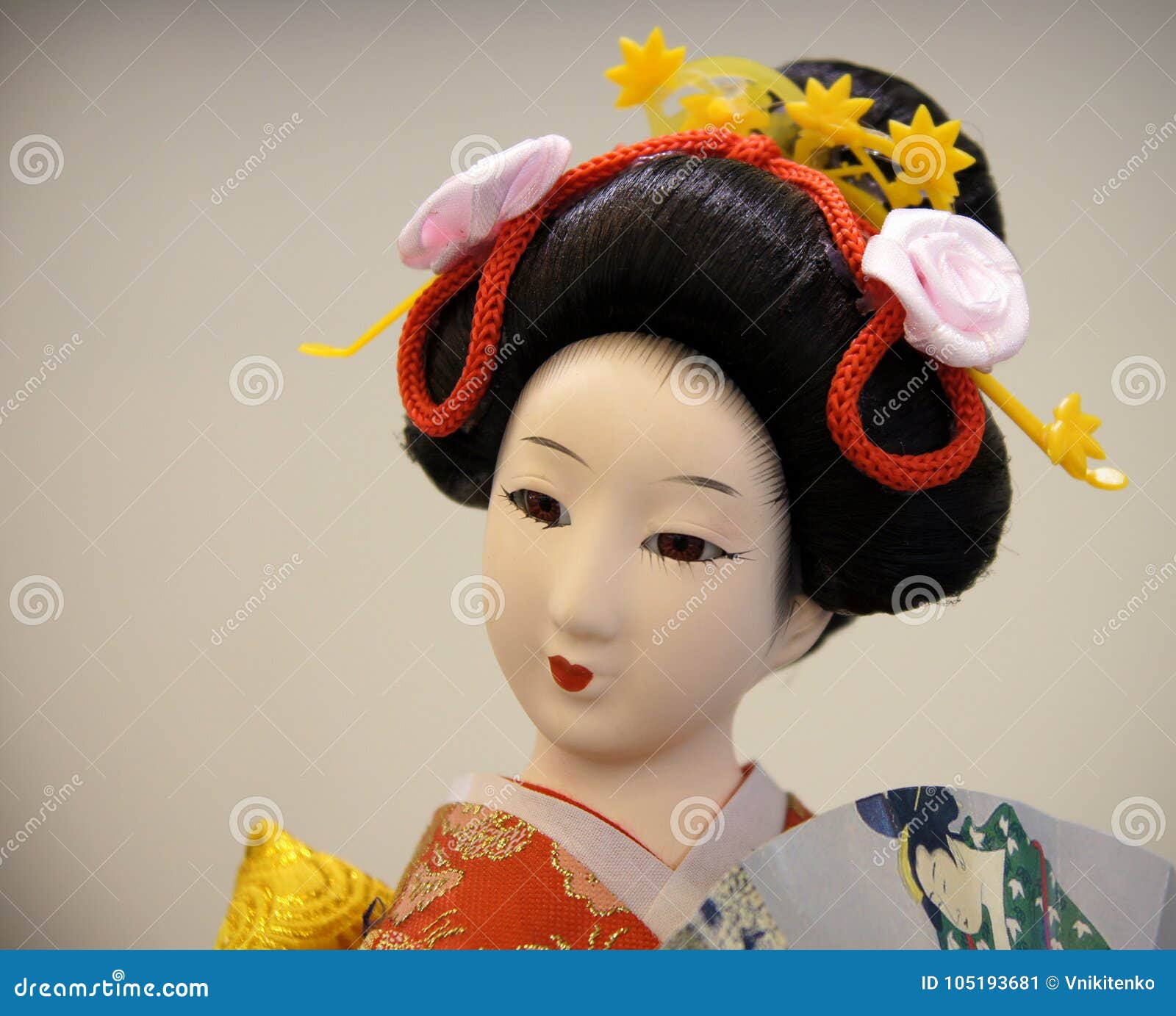 Download Japanese Porcelain Doll Blue Kimono Stock Photo via CartoonDealer....