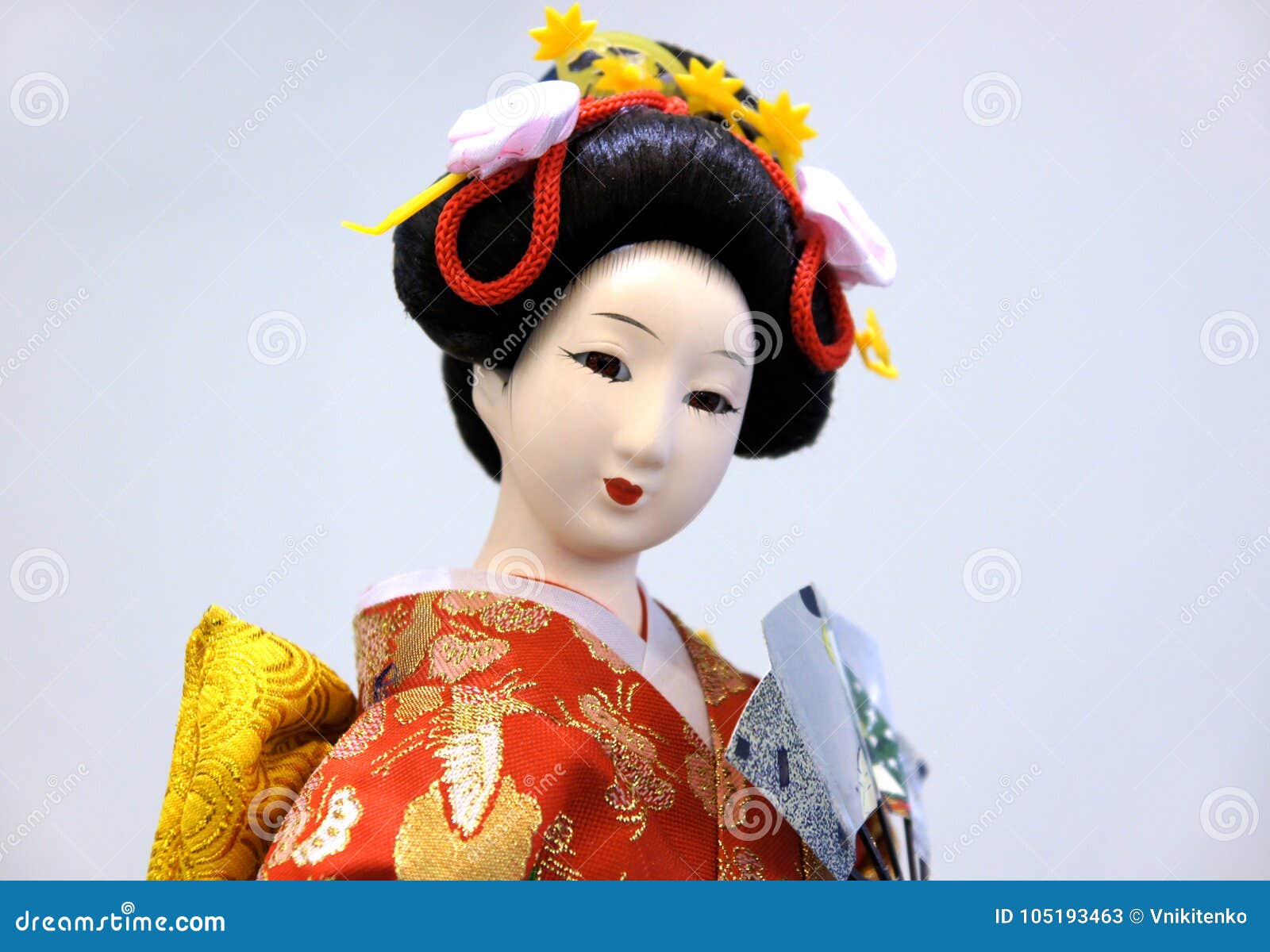 Japanese porcelain doll stock image. Image of ceramic - 105193463