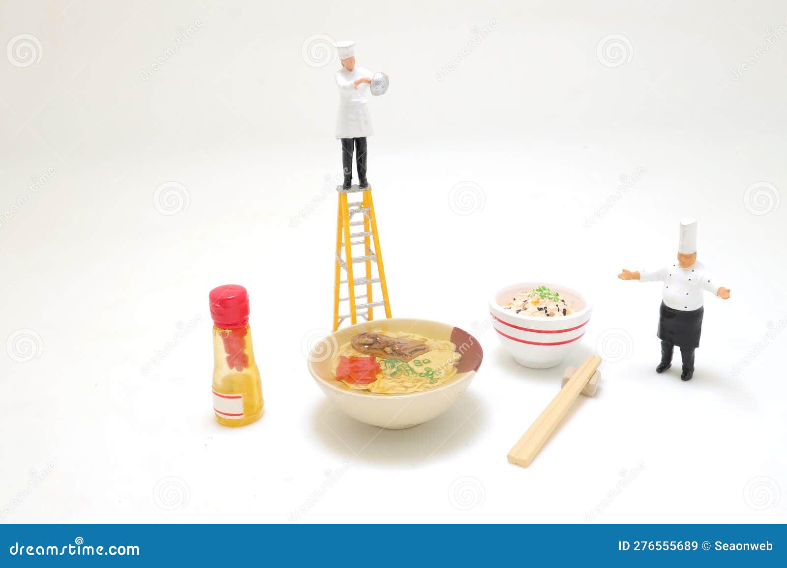 Japanese Ramen Chef, a Bowl of Ramen Noodles Stock Image Image of
