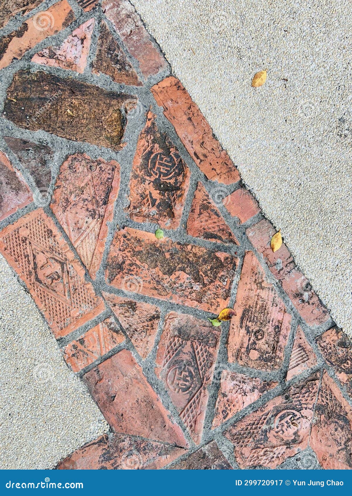 japanese red brick street installation in taipei prison