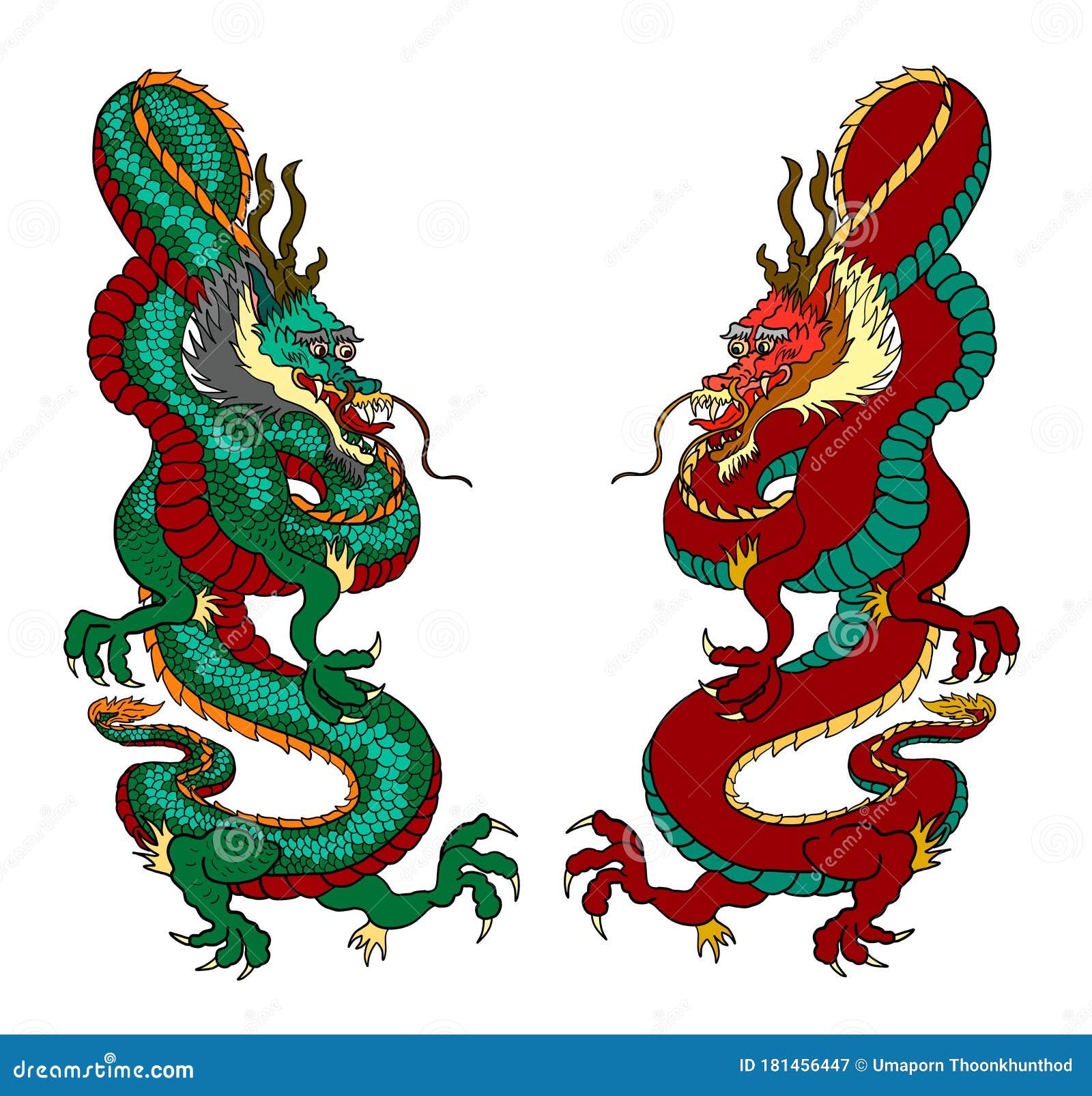 King Dragon  Vector for T-shirt Stock Vector - Illustration  of embroidery, fashion: 181456447