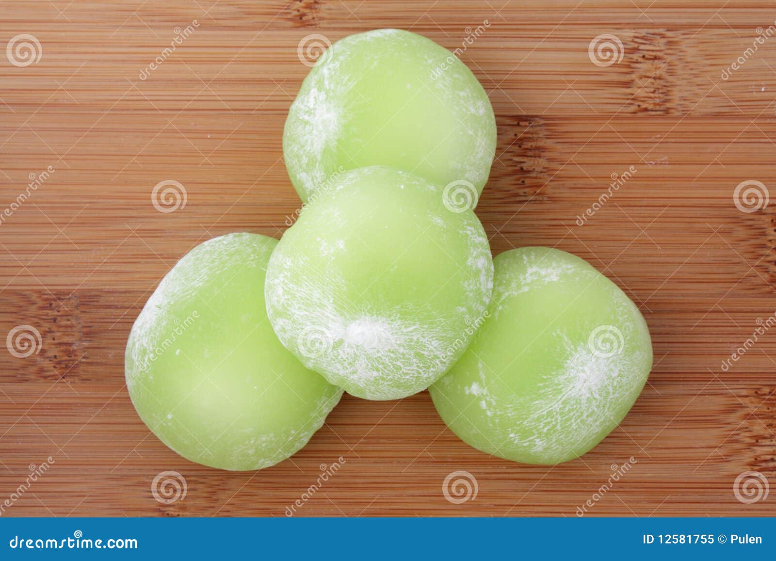 Japanese rice cakes stock image. Image of green, cuisine 12581755