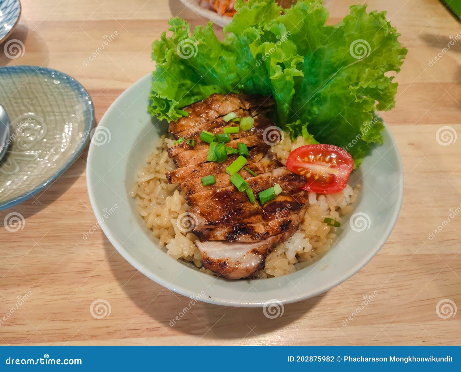 Japanese Rice with Pork Soy Sauce Stock Photo Image of deep, korean