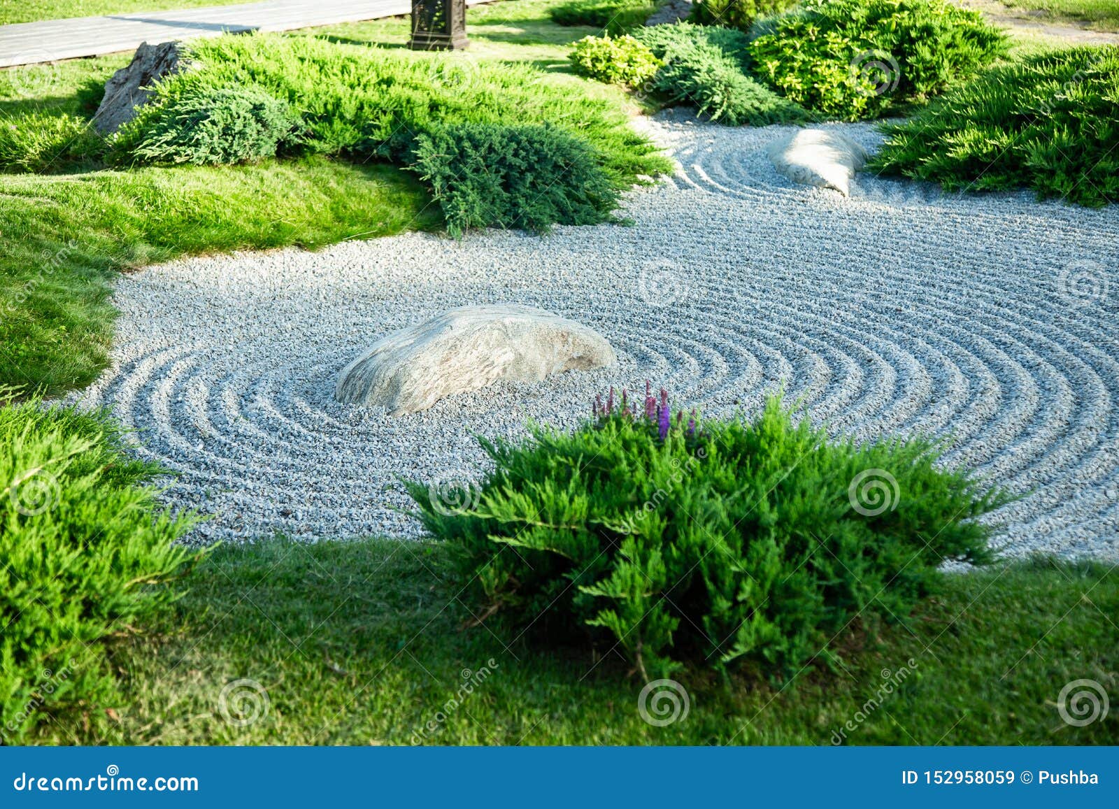 Japanese Rock Garden in the Garden Stock Image - Image of buddhism ...