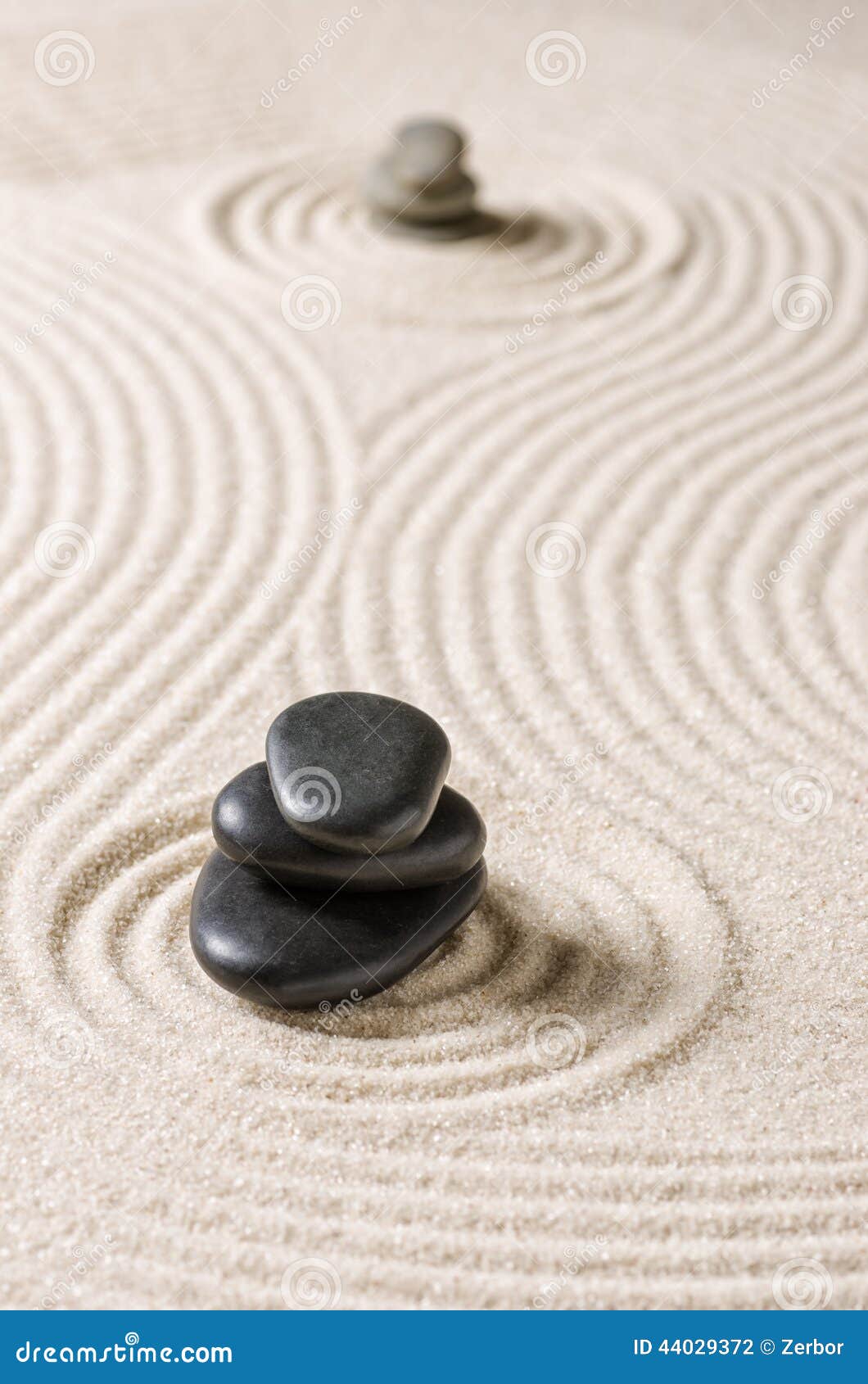 Japanese Rock Garden with Pebbles Stock Photo Image of miniature