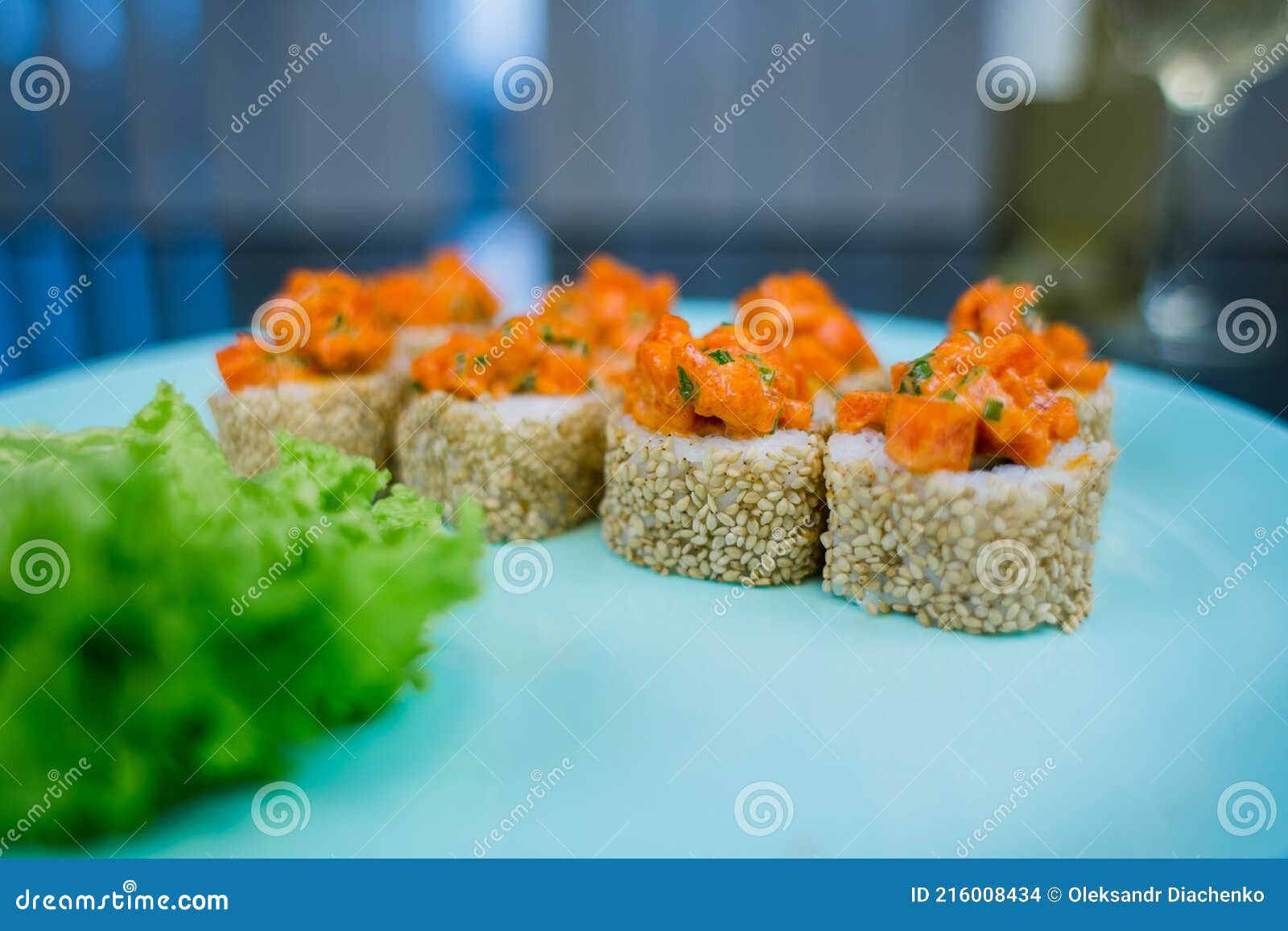 Japanese Roll with Sesame Seeds and Rice Stock Photo Image of dish