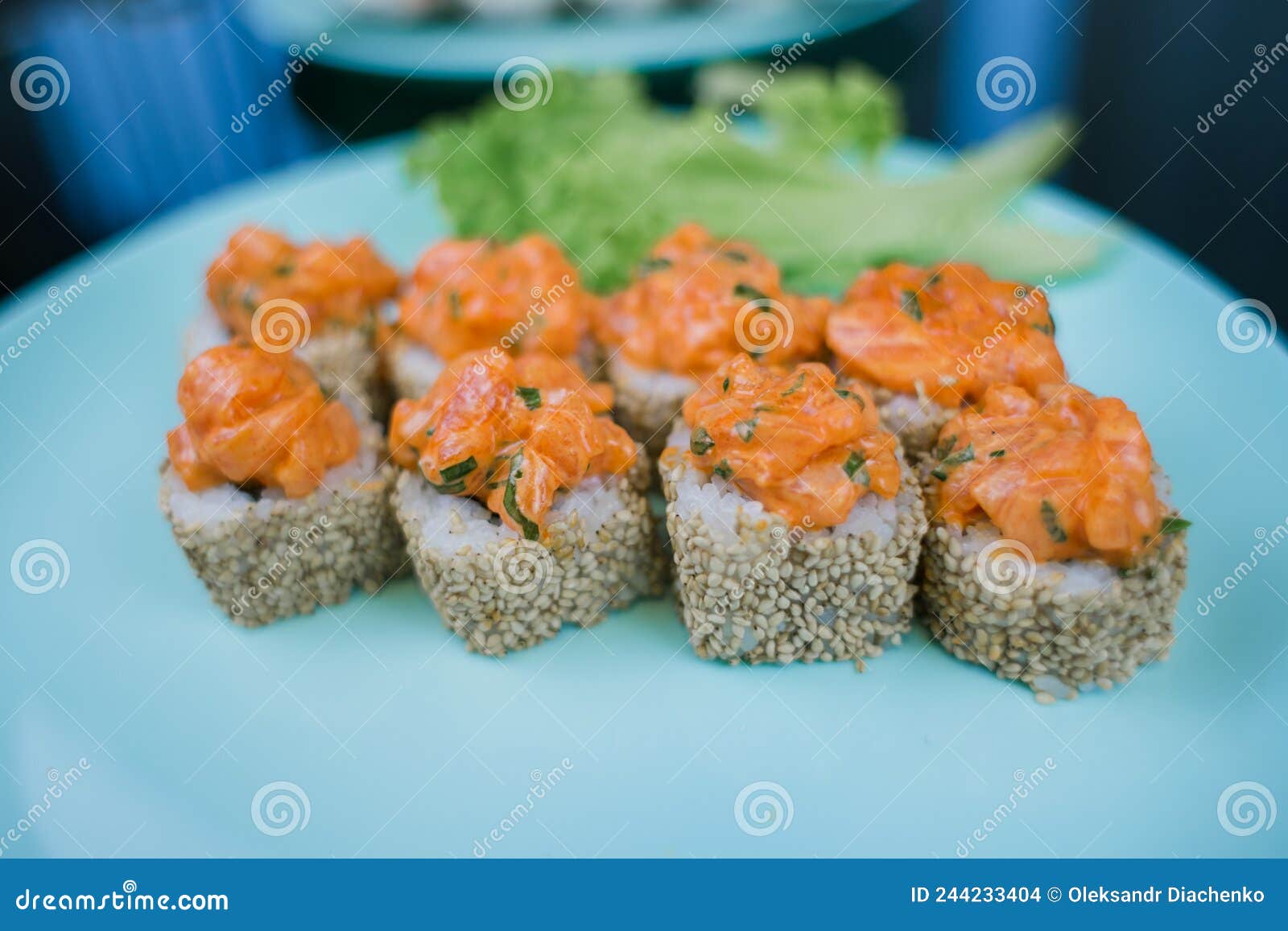 Japanese Roll with Sesame Seeds and Rice Stock Photo Image of closeup