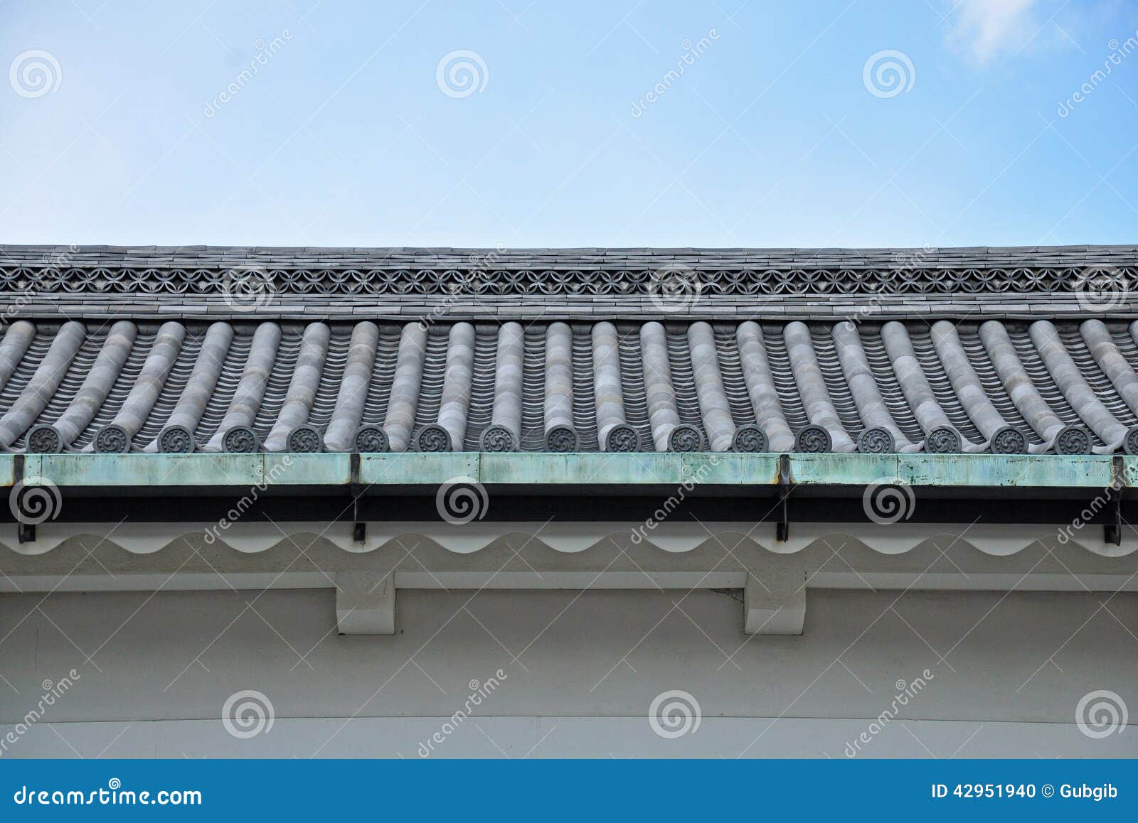 The Japanese roof stock photo. Image of history, asia 42951940