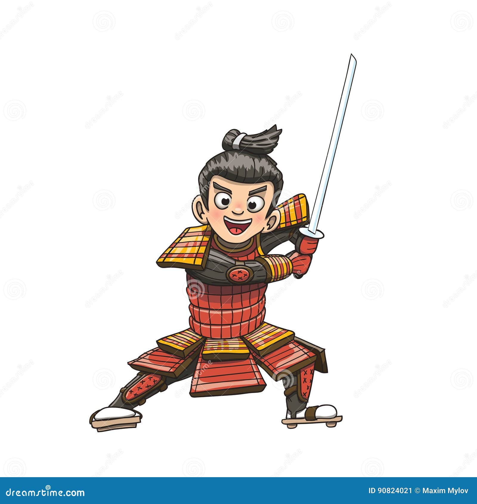 Japanese Samurai Warrior Cartoon Illustration Stock Vector - Illustration of vector, drawing: 90824021 Japanese Samurai Warrior Cartoon Illustration Stock Vector - Illustration of vector, drawing: 90824021