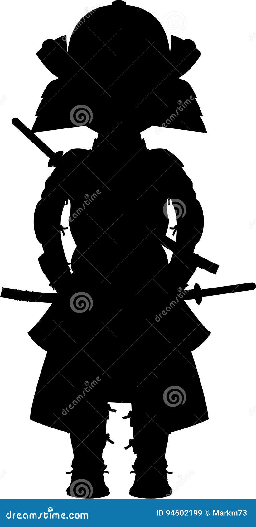 Japanese Samurai Warrior stock vector. Illustration of fierce - 94602199