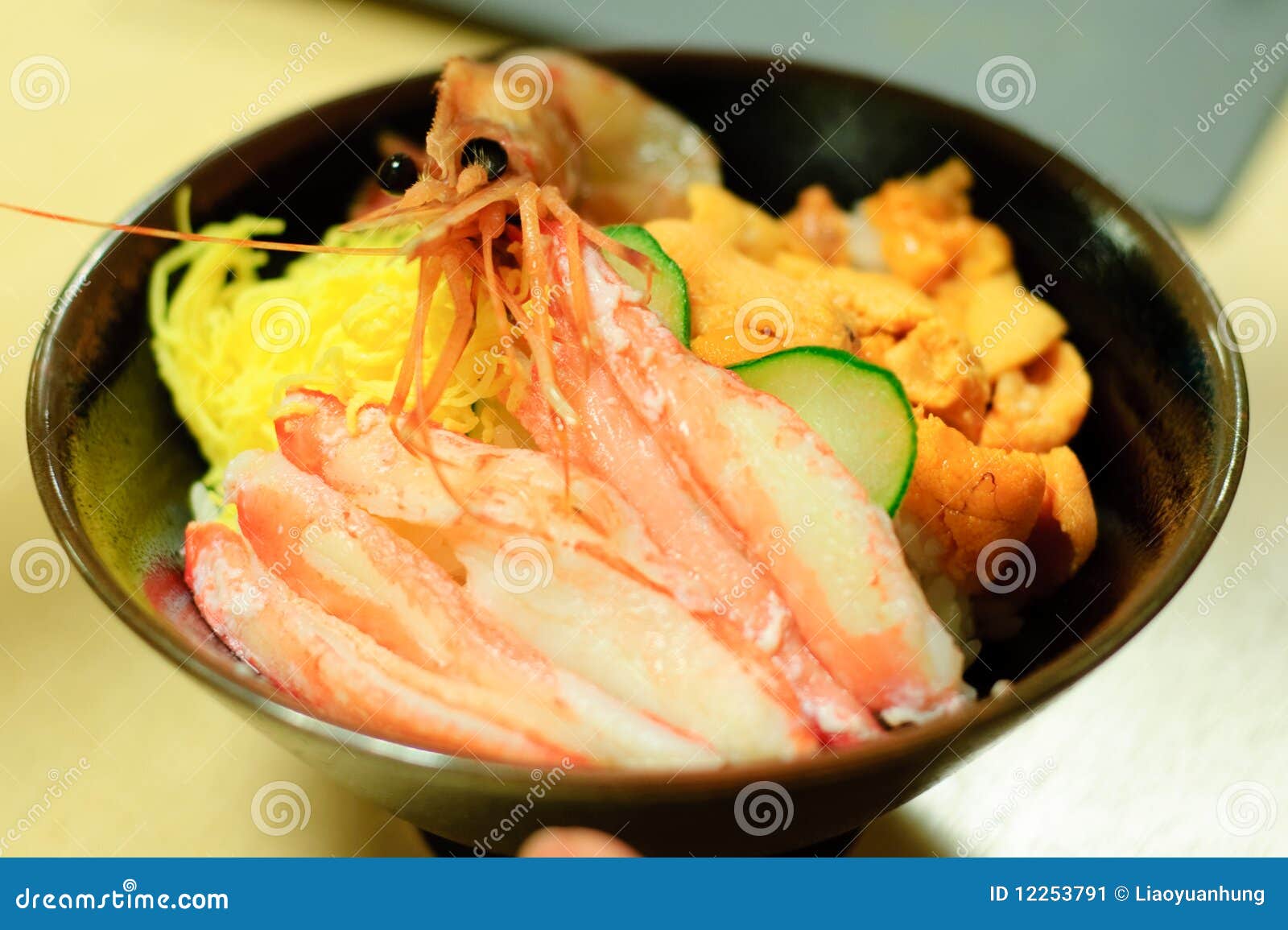 Japanese seafood meal stock image. Image of sashimi, oriental 12253791