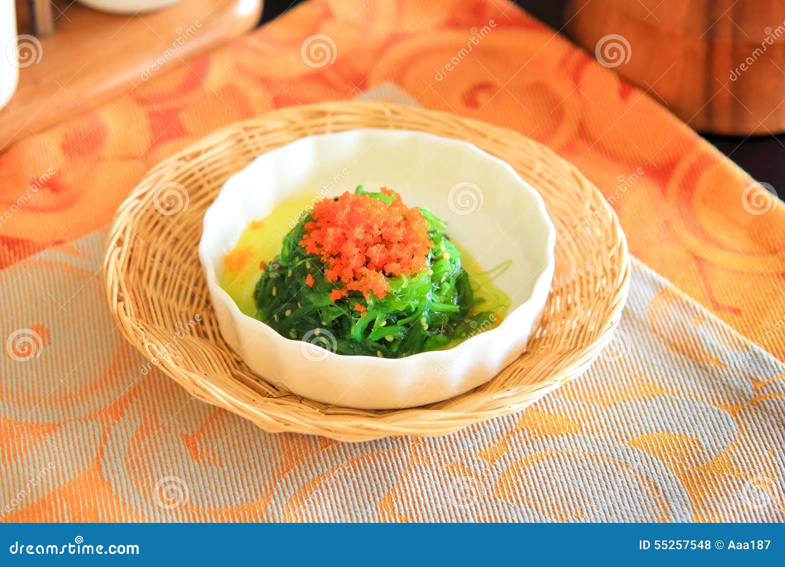 Japanese seaweed salad stock photo. Image of algae, marine 55257548