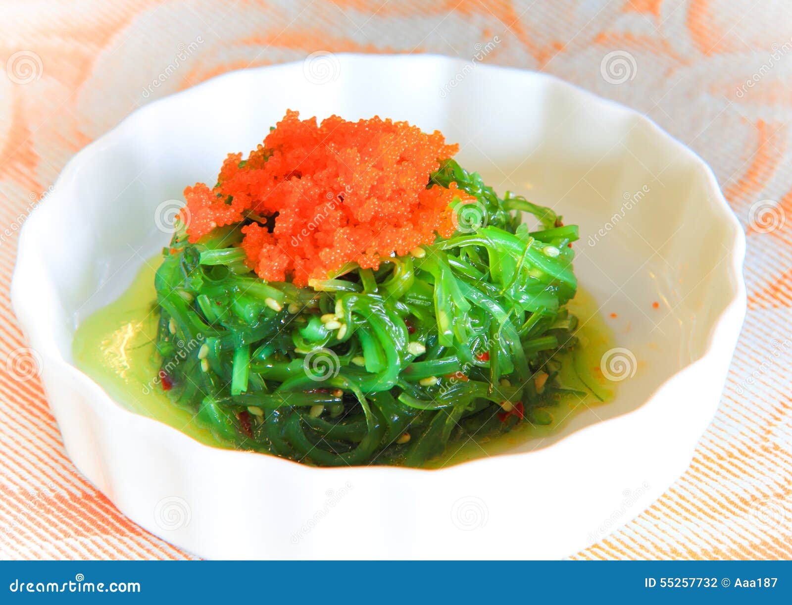Japanese seaweed salad stock photo. Image of aonori, leaf 55257732
