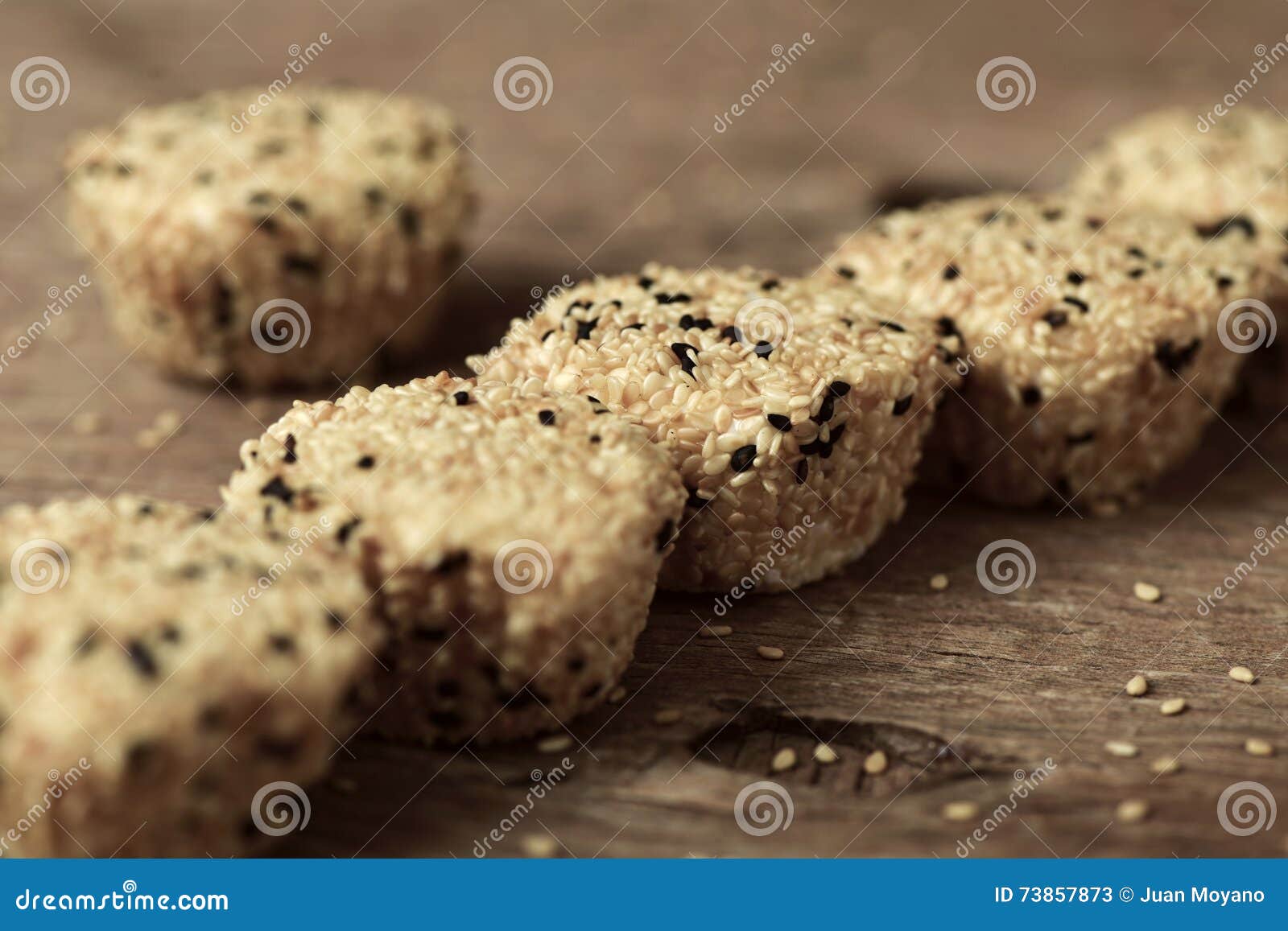 japanese sesame mochi pastries