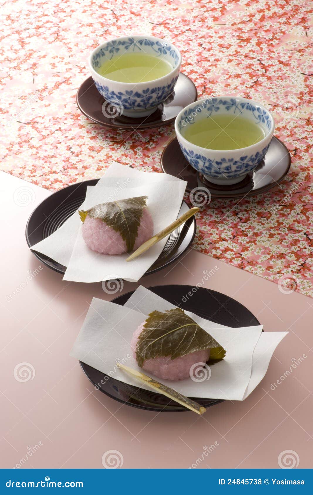 Japanese spring s tea time stock photo. Image of asian 24845738