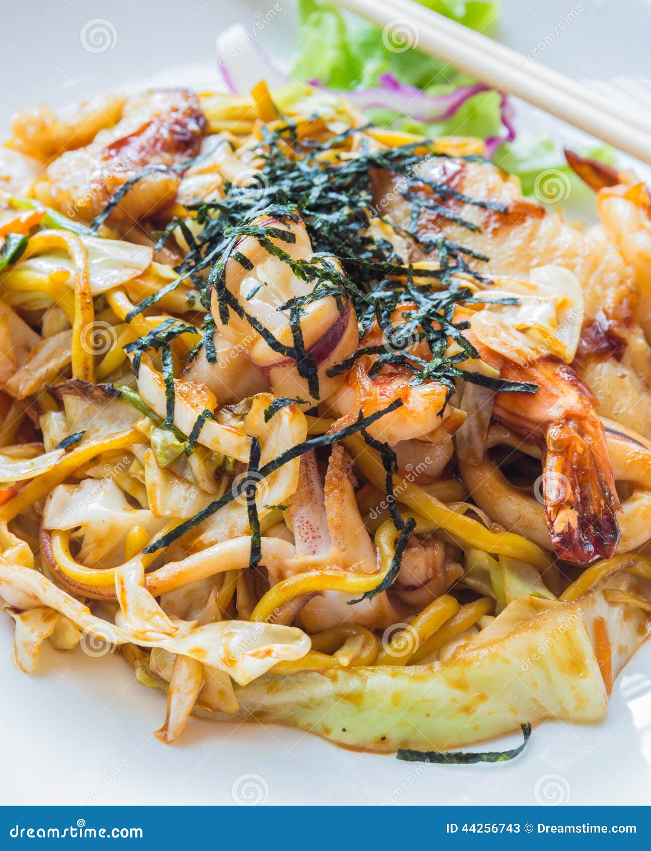 Japanese Stir Fried Noodle or Yakisoba Stock Image - Image of fast