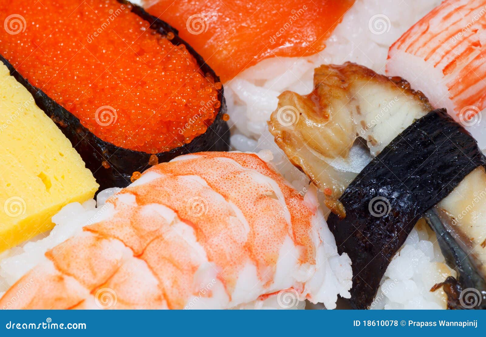 Japanese Sushi Ready To Eat Stock Photo Image of japanese, lunch 18610078