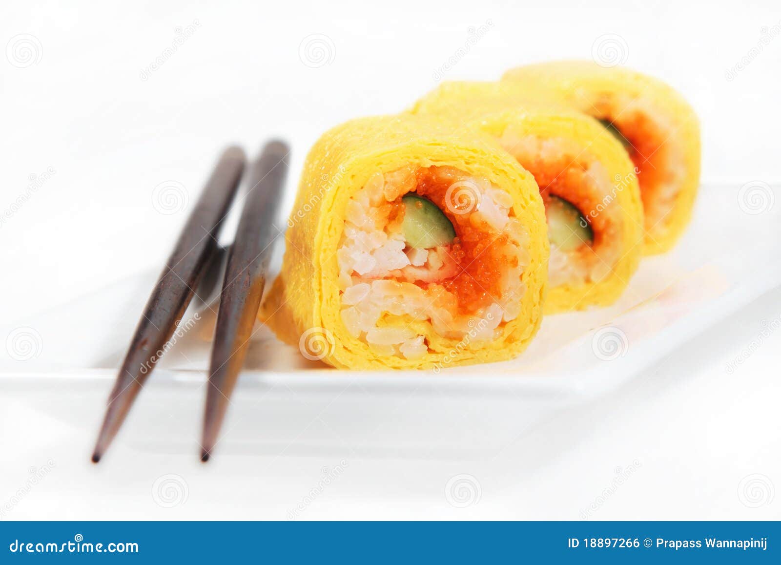 Japanese Sushi Ready To Eat Isolated Stock Photo Image of delicious, fresh 18897266