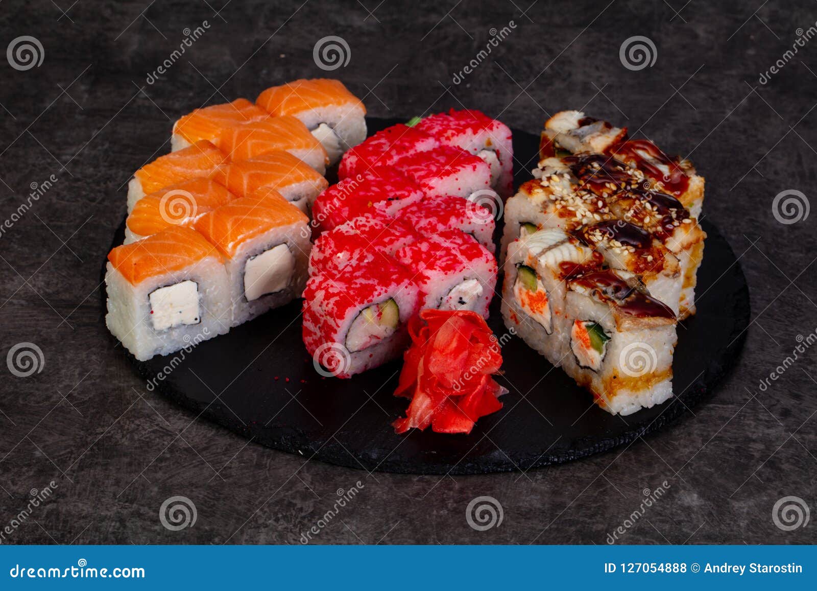Japanese sushi set stock photo. Image of sushi, gourmet 127054888