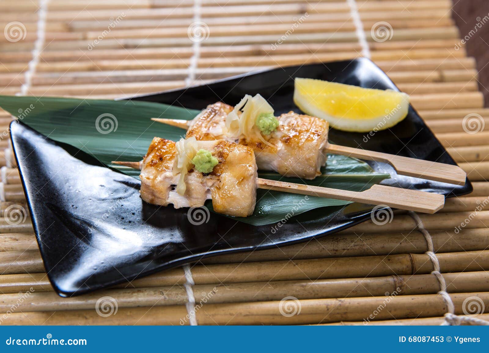 Skewered and Grilled Meat, Kebab Stock Photo - Image of banana, buffet:  67933470