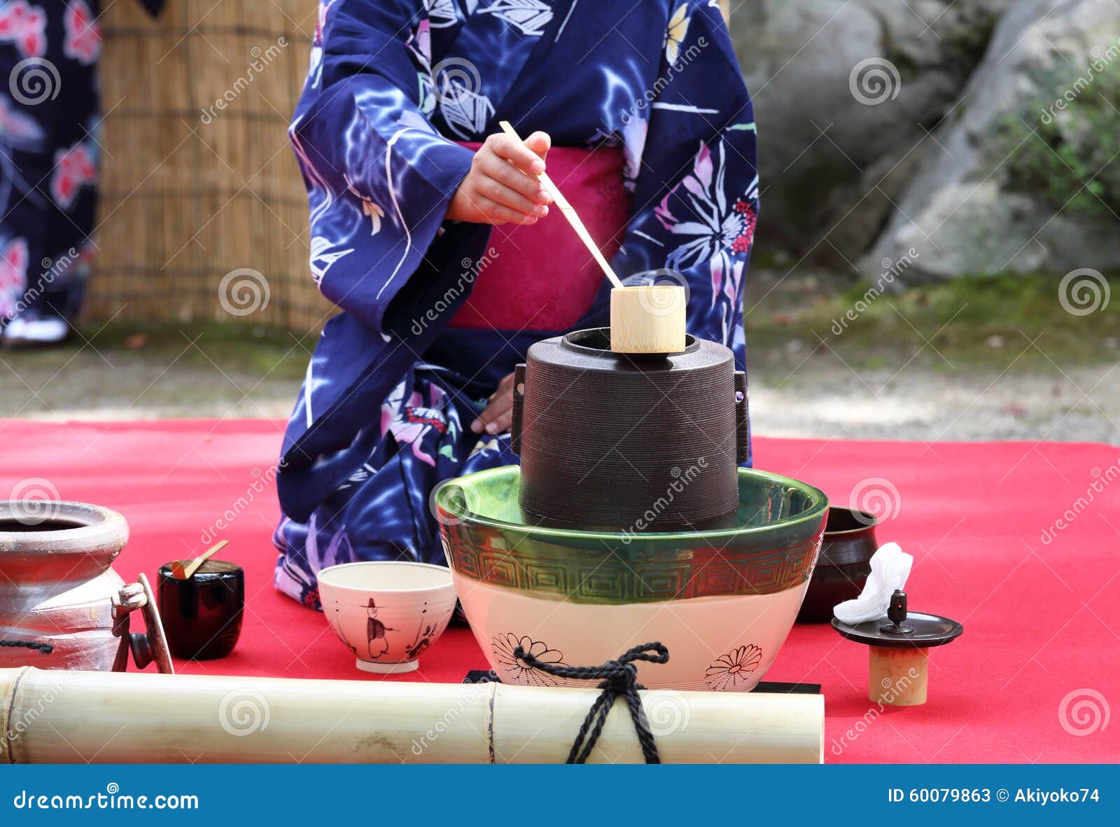 Japanese tea ceremony stock image. Image of etiquette 60079863