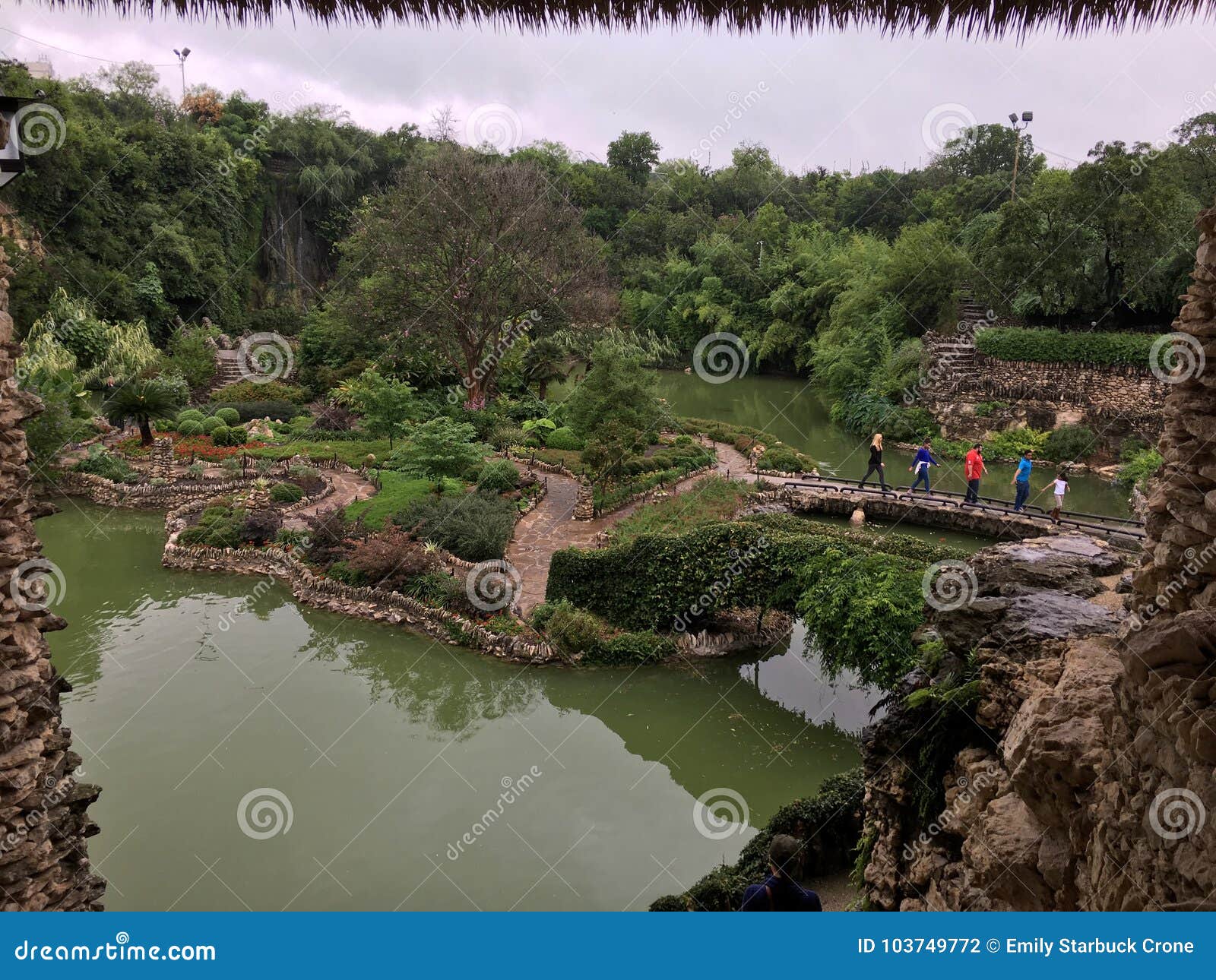 Japanese Tea Garden In San Antonio Texas Editorial Photography