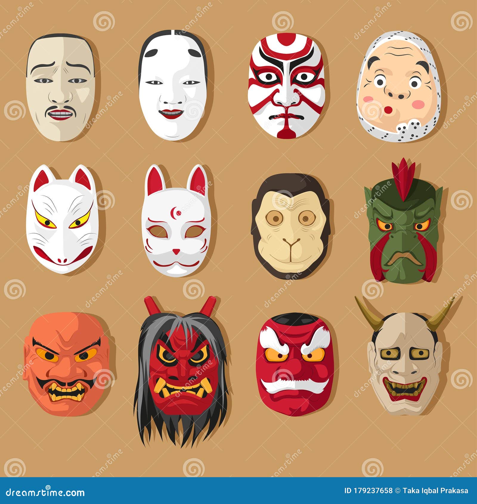 japanese traditional masks